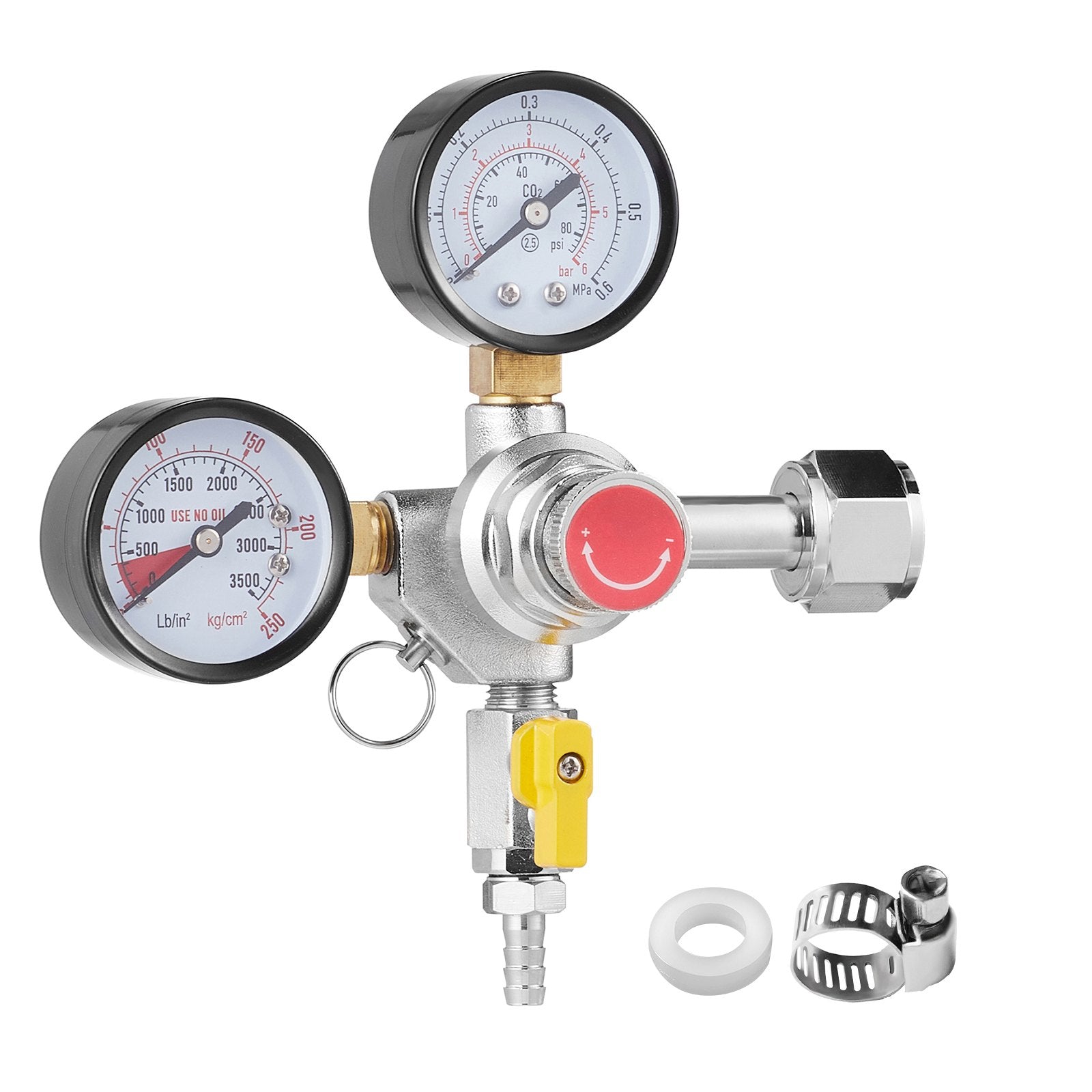 CO2 reduktorius VEVOR K050101-01Q12-Z1, 0-60 PSI