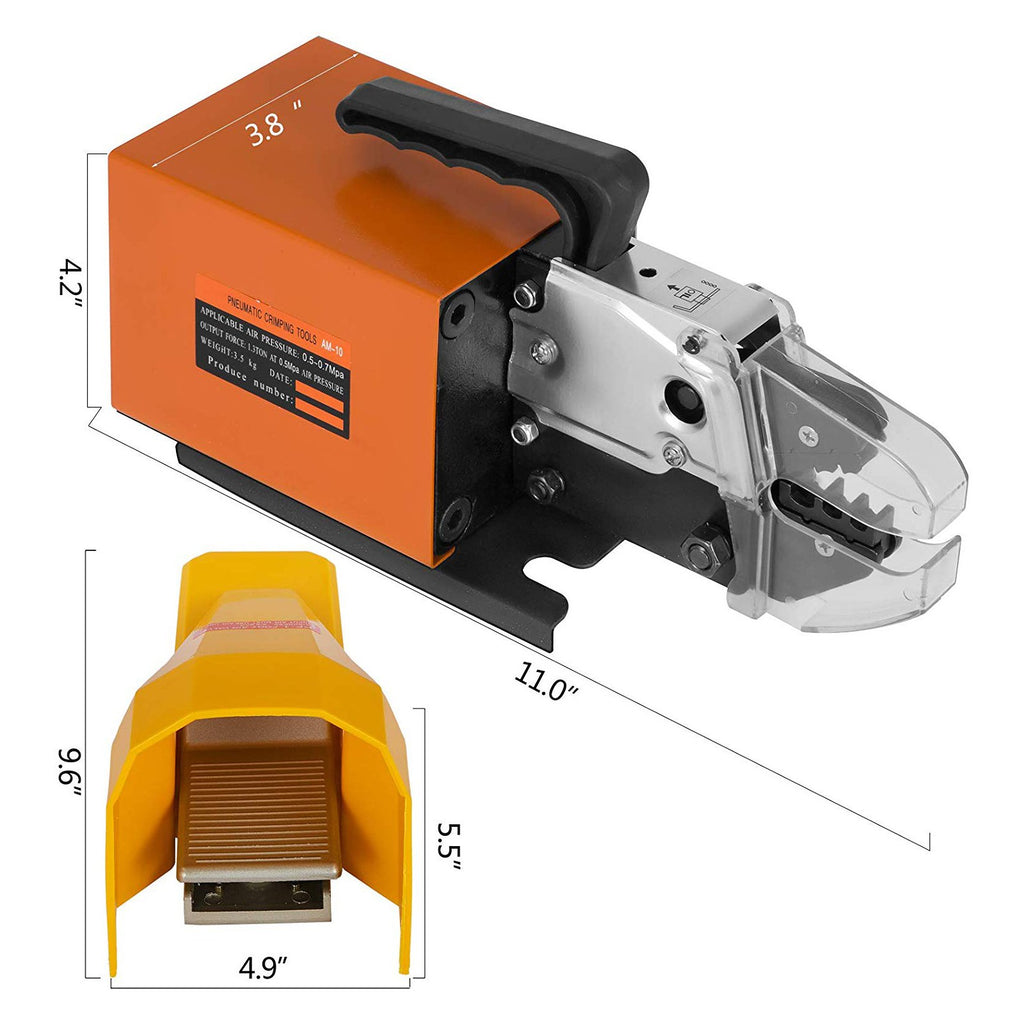 Pneumatinis užspaudimo įrankis VEVOR AM-10, iki 16 mm²
