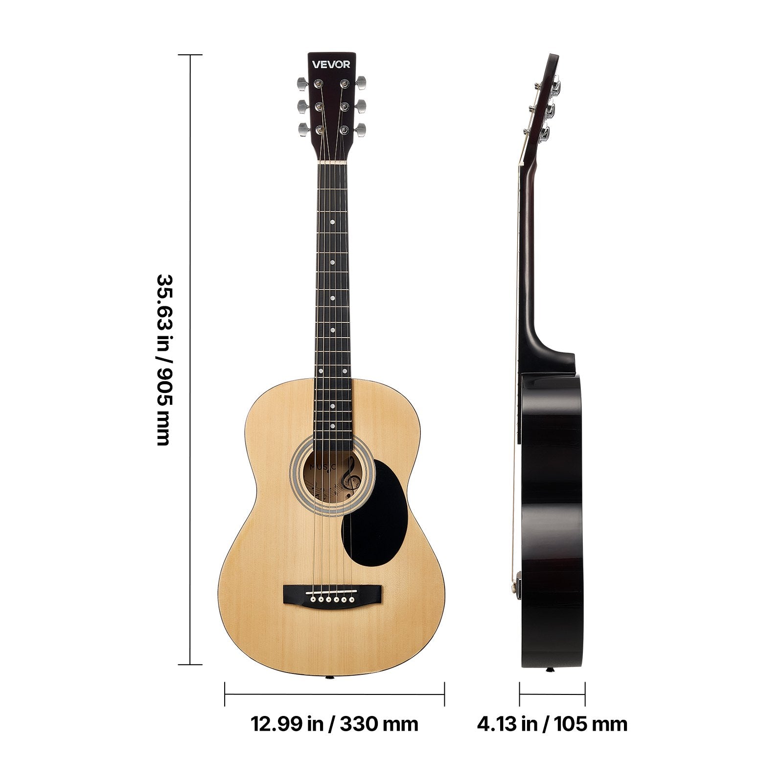 Akustinė gitara VEVOR FG028-36N, 36 colių (914,4 mm)