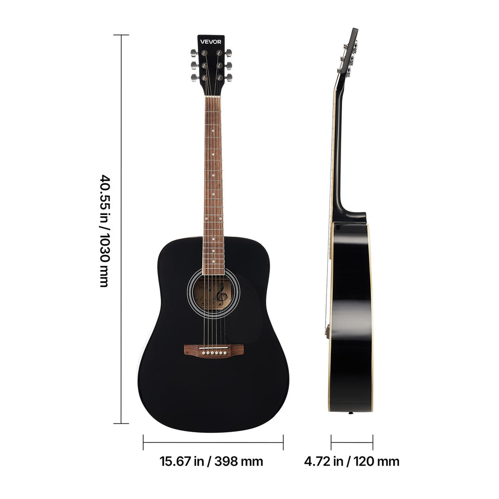 Akustinė gitara VEVOR FG068-41BK, 41 colio