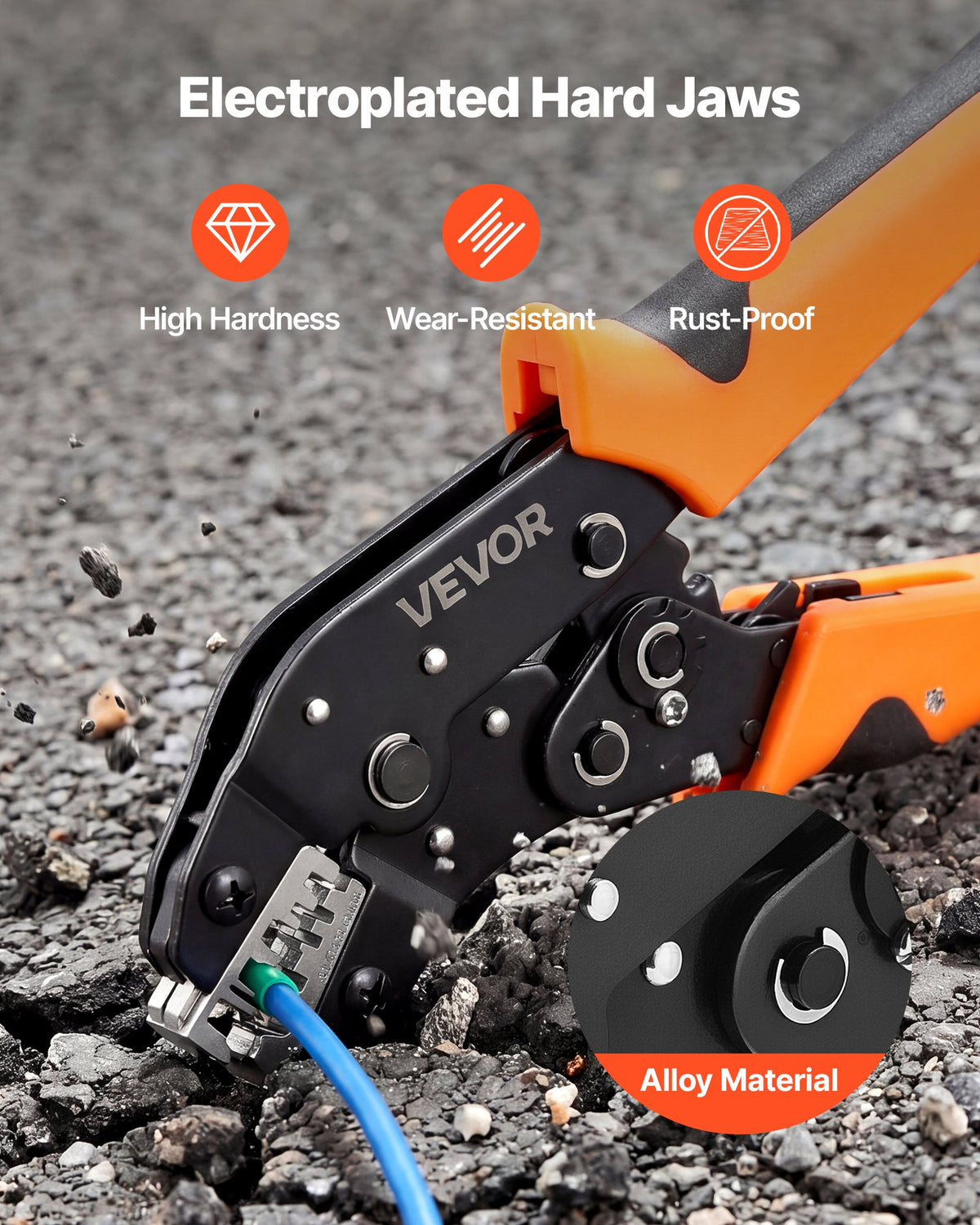 Užspaudimo replės VEVOR SN-68B, 0,25–4 mm²