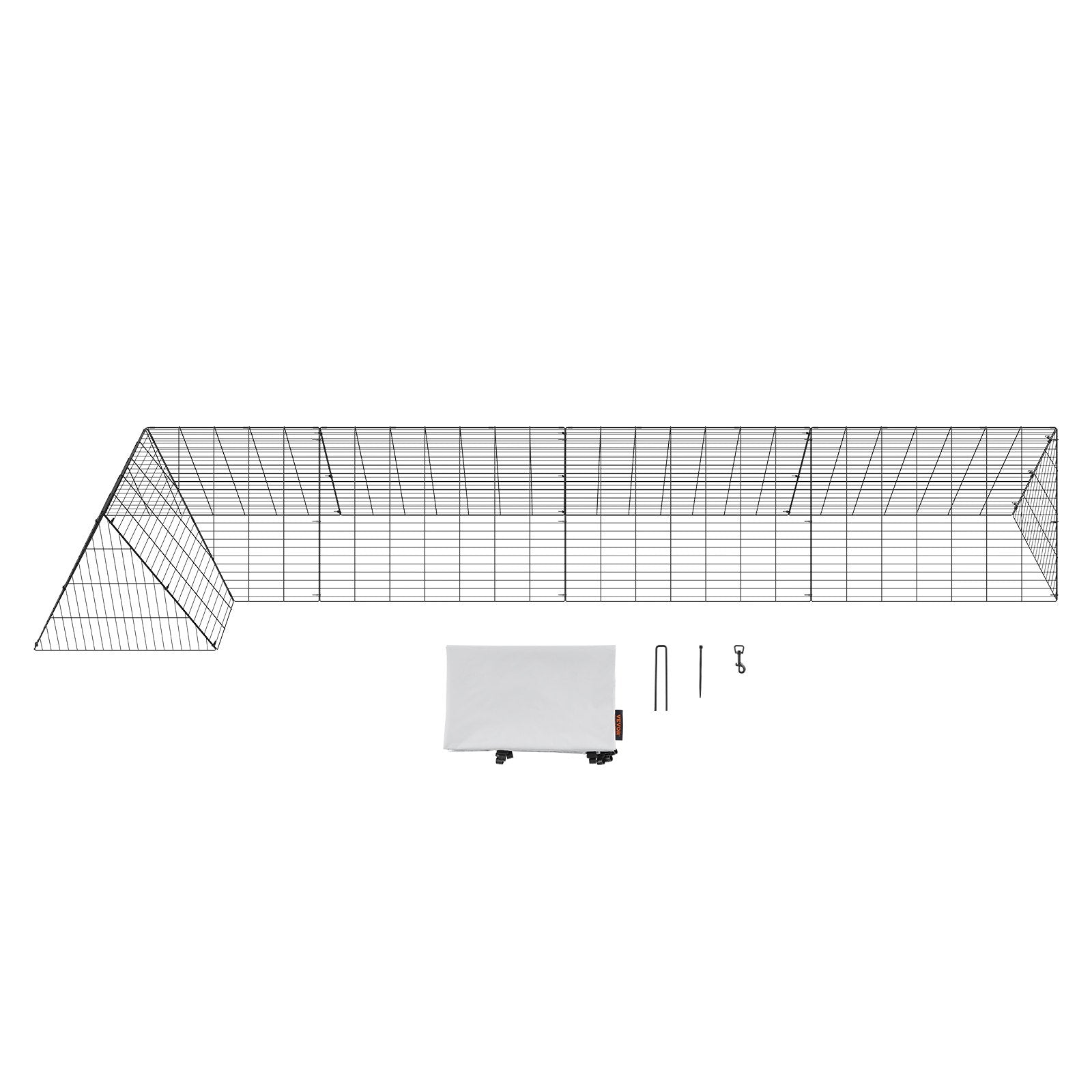 Vištų tunelis VEVOR TT-MCT002, 400x100x61,5 cm