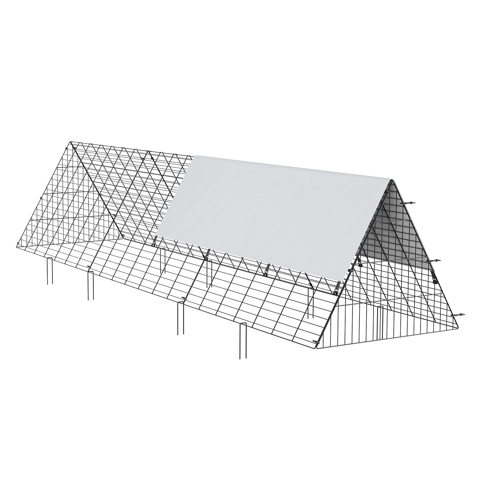 Vištų tunelis VEVOR TT-MCT001, 300 x 71 x 61,5 cm