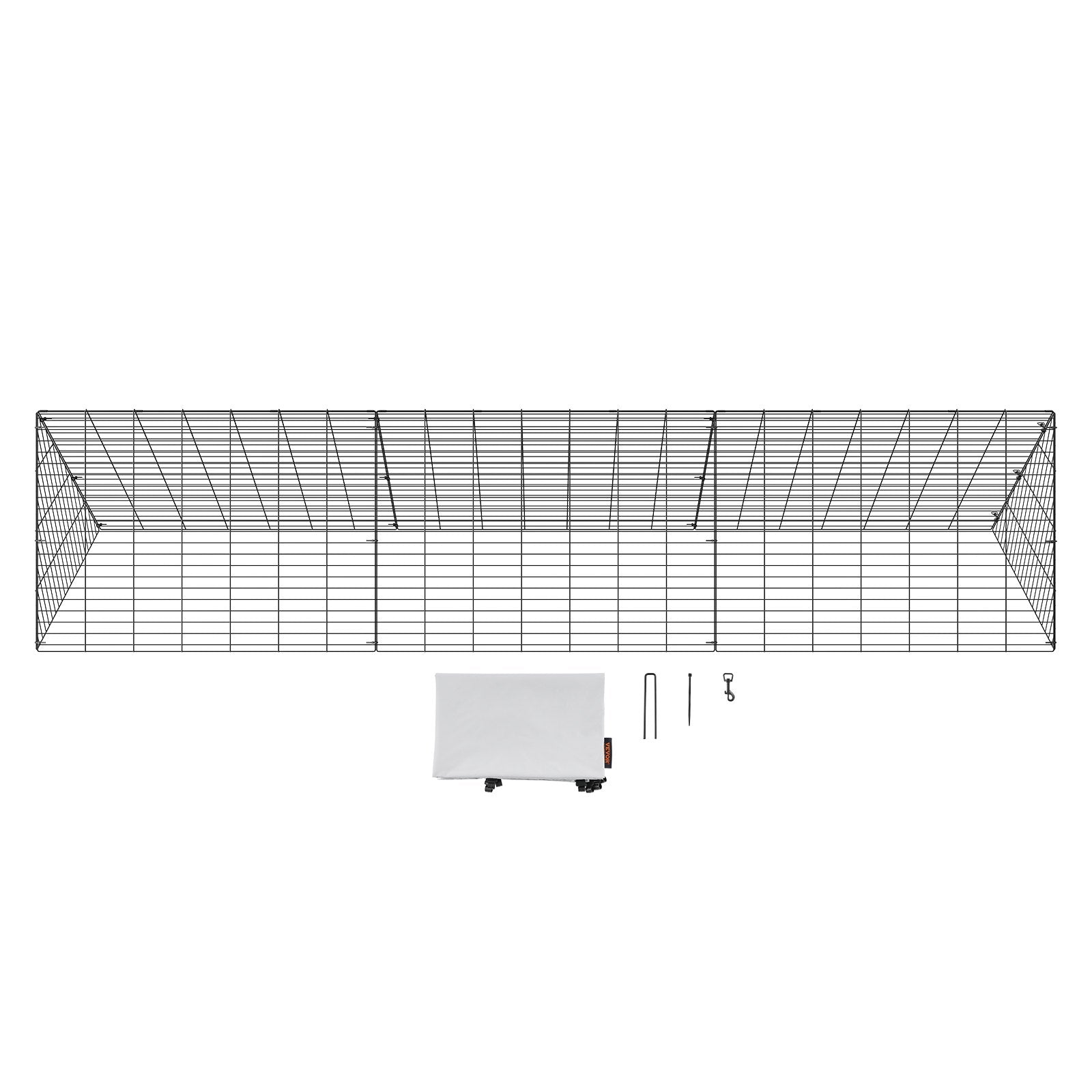 Vištų tunelis VEVOR TT-MCT001, 300 x 71 x 61,5 cm