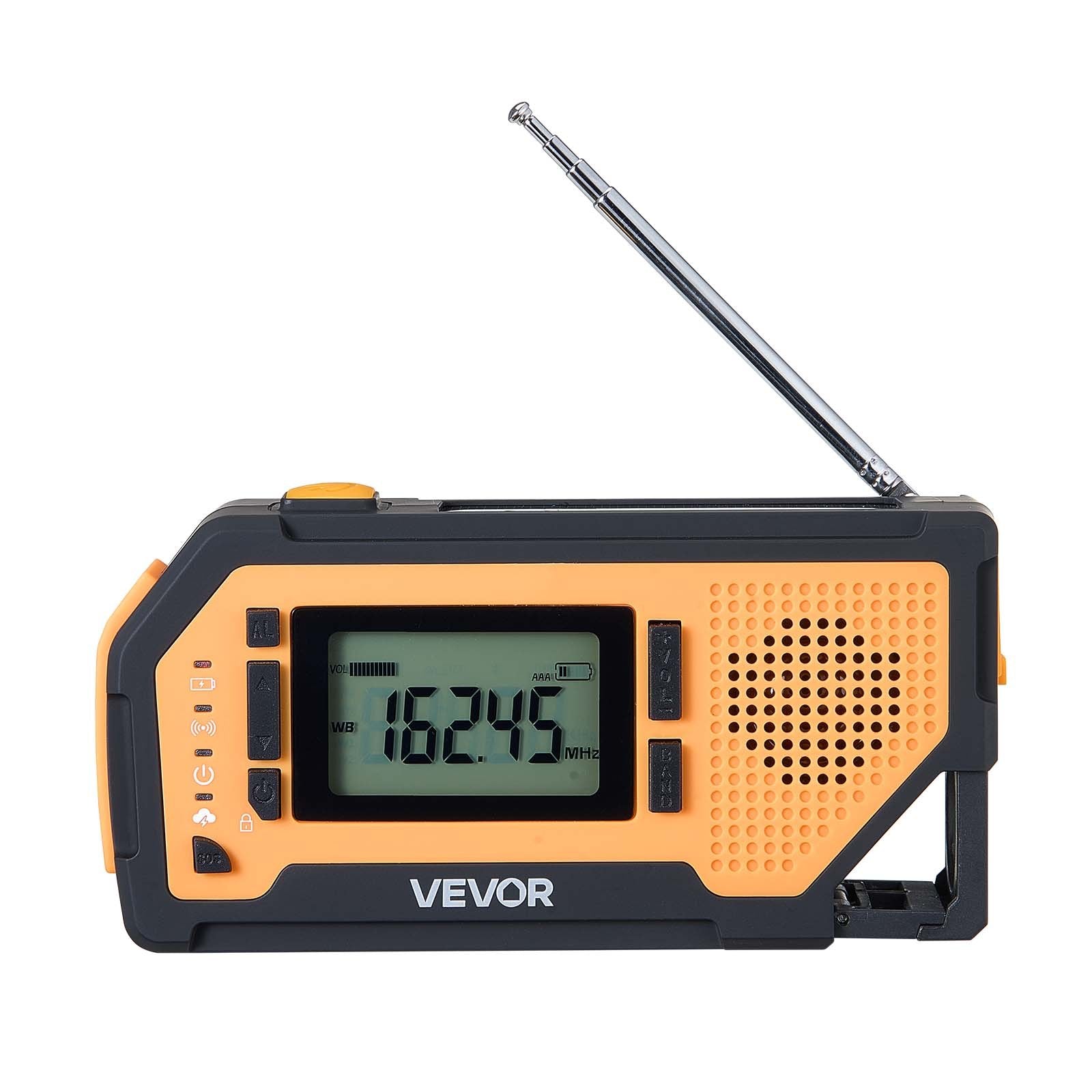 Avarinis radijo imtuvas VEVOR MD-092P, 2000 mAh