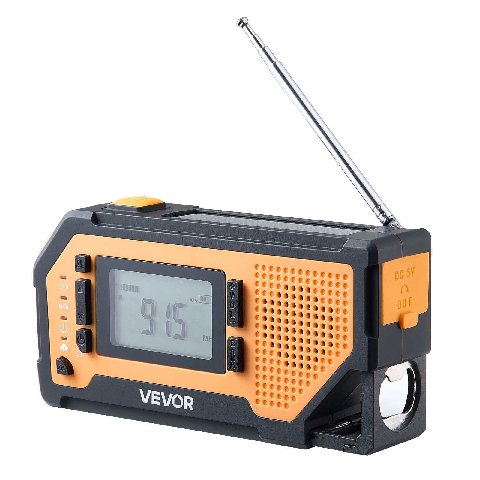 Avarinis radijo imtuvas VEVOR MD-092P, 2000 mAh