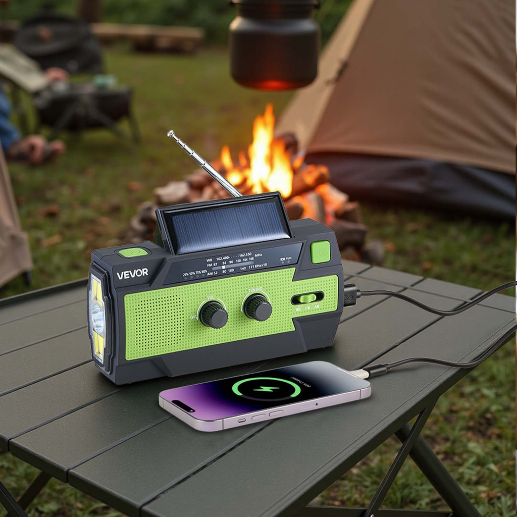 Avarinis radijo imtuvas VEVOR MD-090P, 4000 mAh