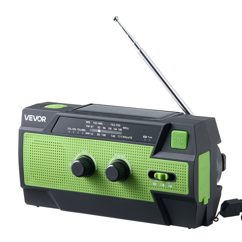 Avarinis radijo imtuvas VEVOR MD-090P, 4000 mAh