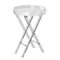 Sulankstomas akrilinis staliukas-padėklas VEVOR JYFT-001R, 40 cm skersmens