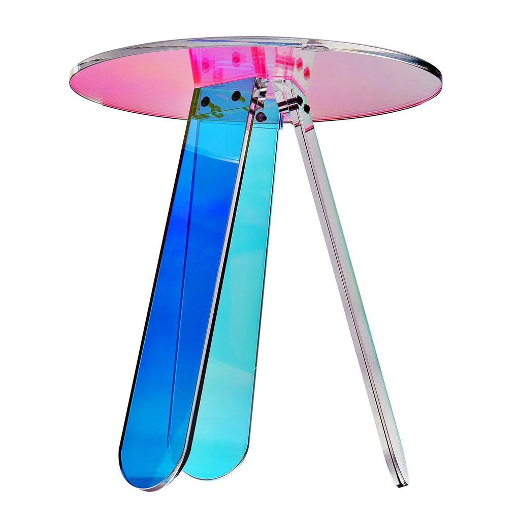Akrilinis šoninis staliukas VEVOR JYFS-0010S, 45 cm skersmens