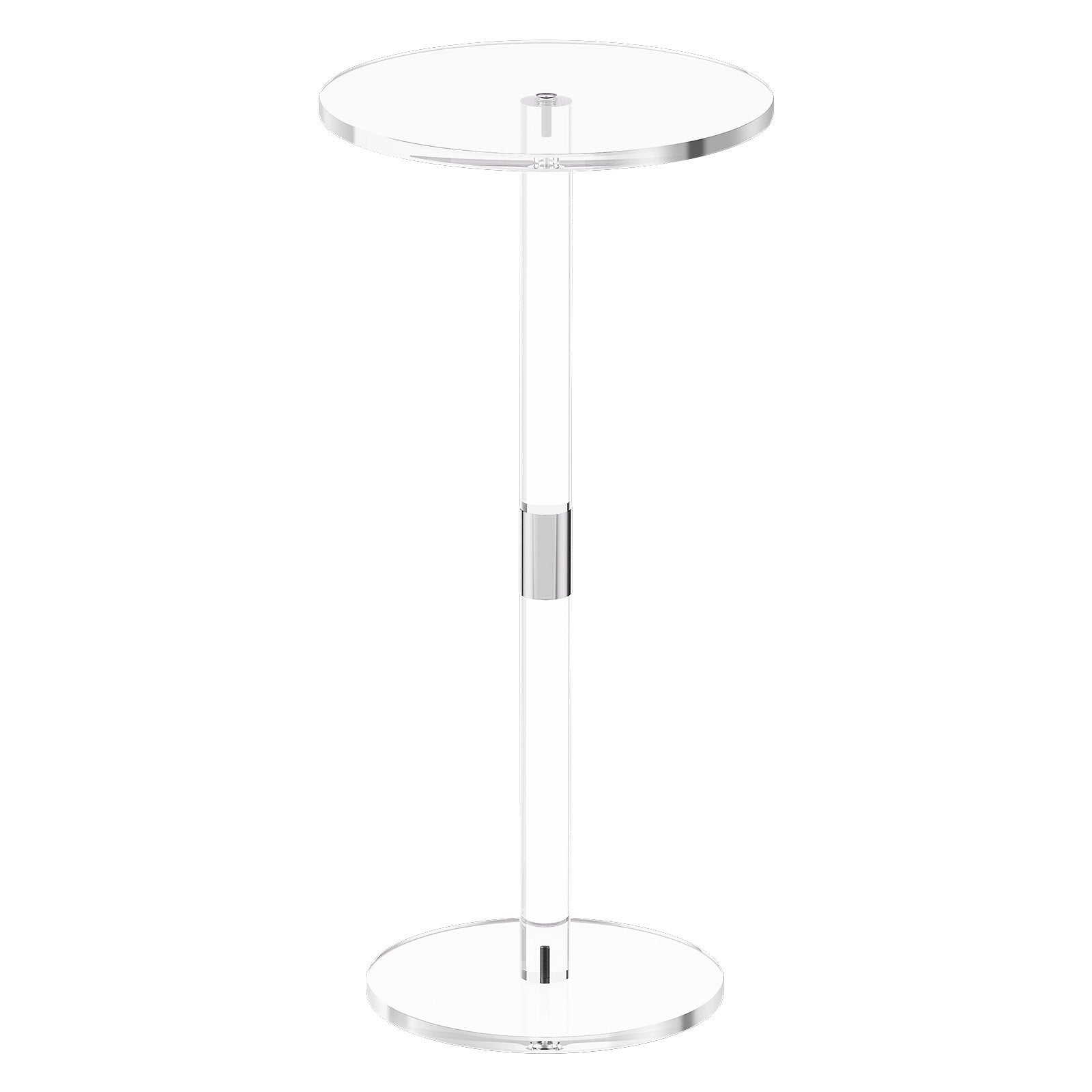 Akrilinis staliukas gėrimams VEVOR YKBYZ34, 25,4 x 25,4 x 54 cm