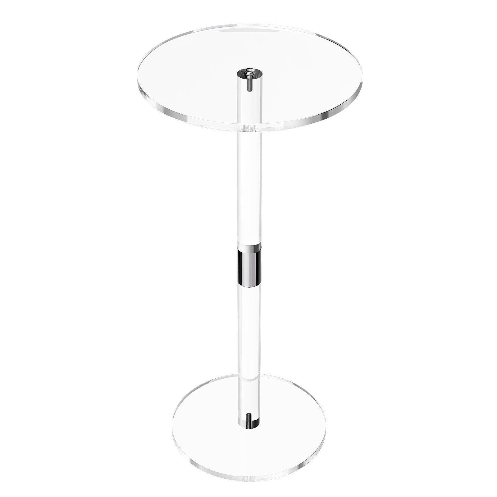 Akrilinis staliukas gėrimams VEVOR YKBYZ34, 25,4 x 25,4 x 54 cm