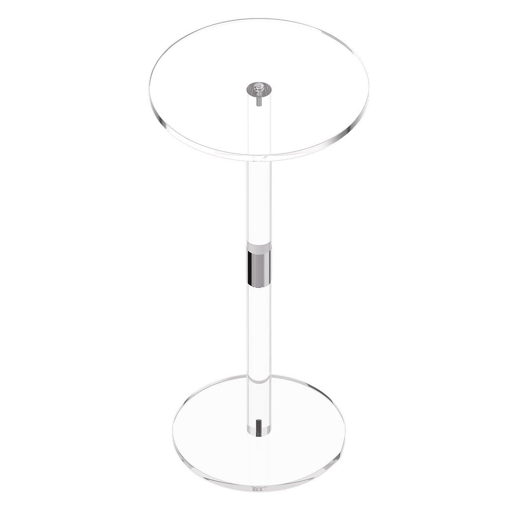 Akrilinis staliukas gėrimams VEVOR YKBYZ34, 25,4 x 25,4 x 54 cm