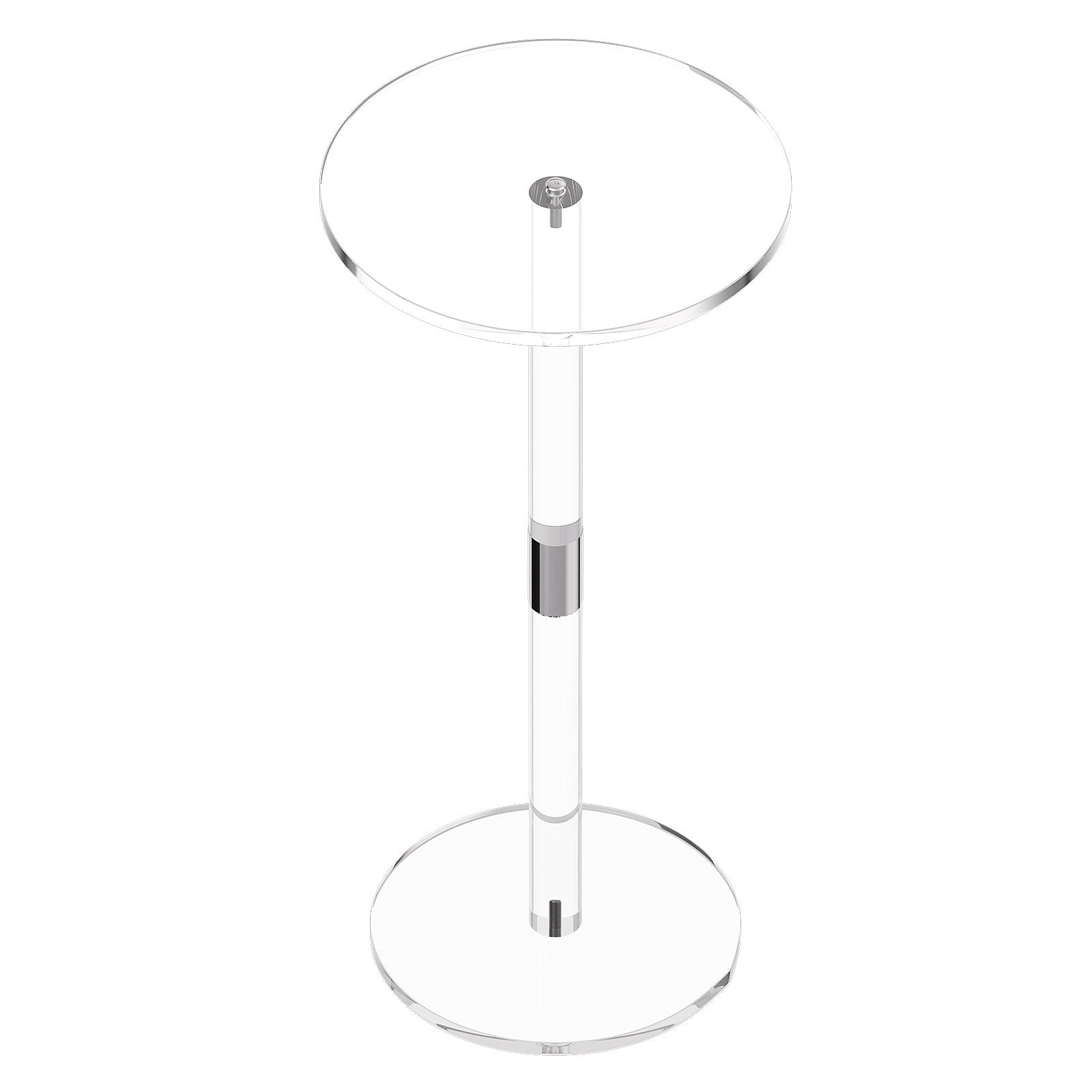 Akrilinis staliukas gėrimams VEVOR YKBYZ34, 25,4 x 25,4 x 54 cm