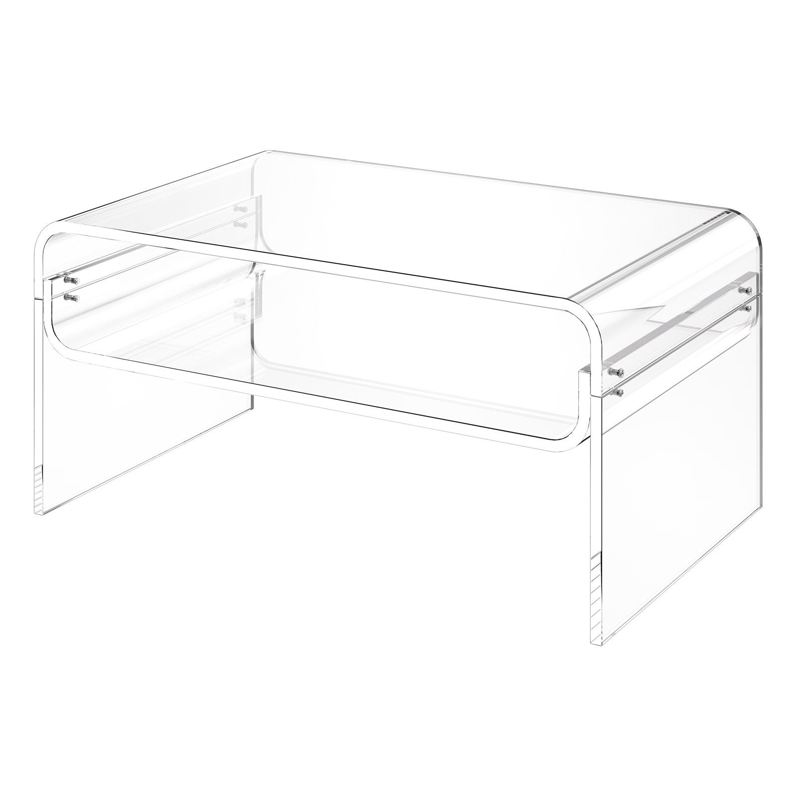 Akrilinis kavos staliukas VEVOR YKB107, 50 x 80 x 38 cm