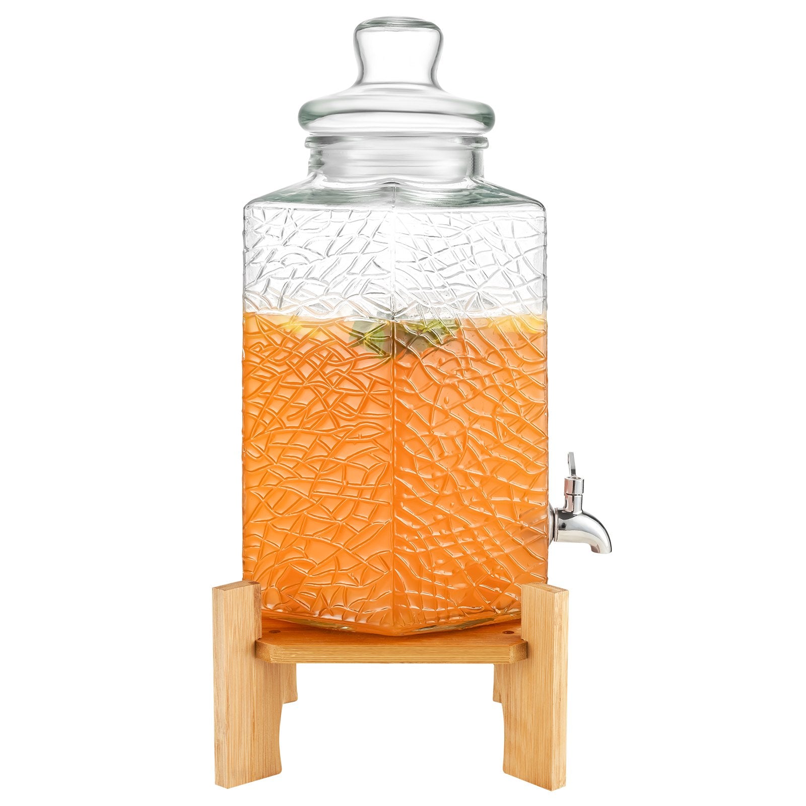Gėrimų dozatorius VEVOR, 10 l talpos, su mediniu stovu