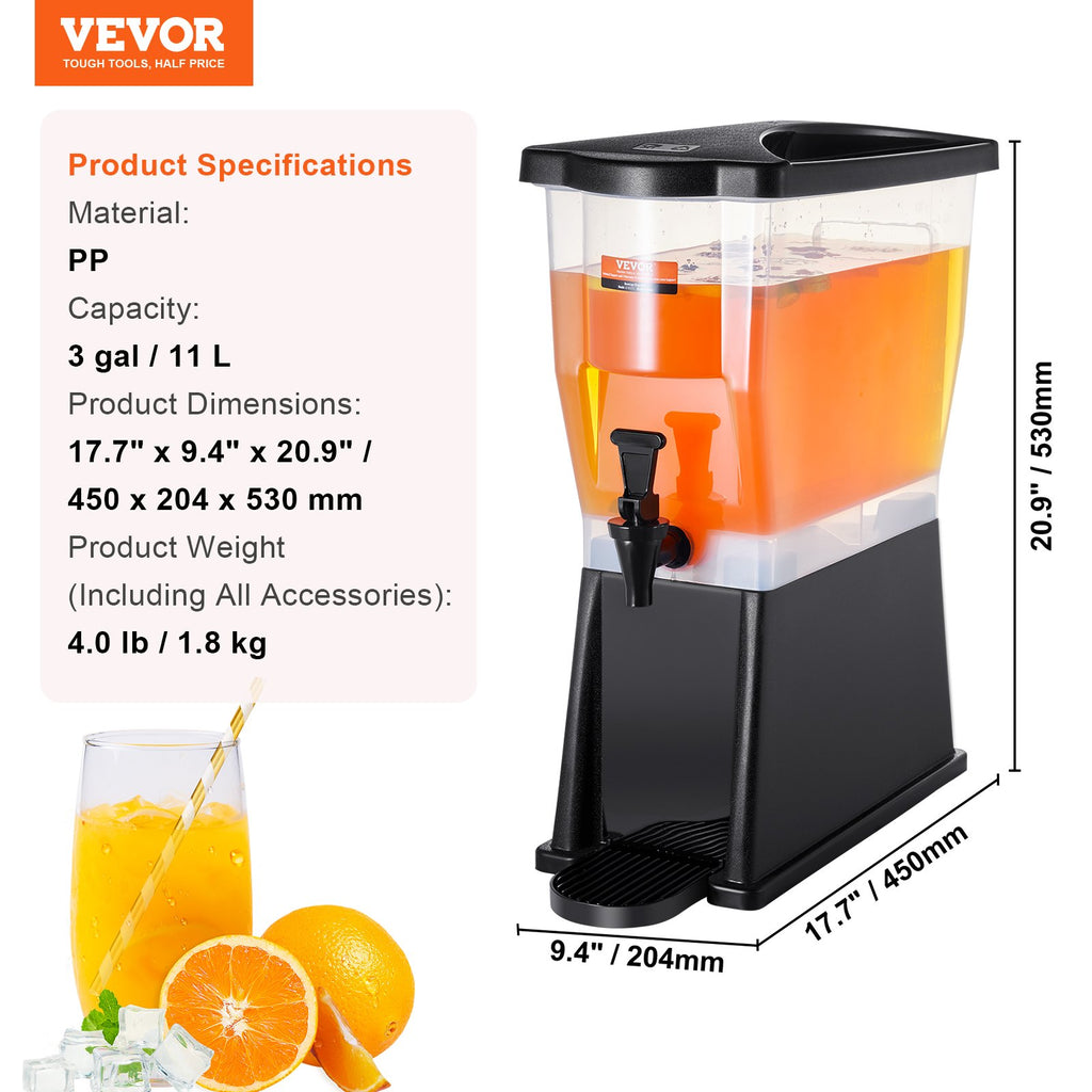 Gėrimų dozatorius VEVOR, 11 l talpos