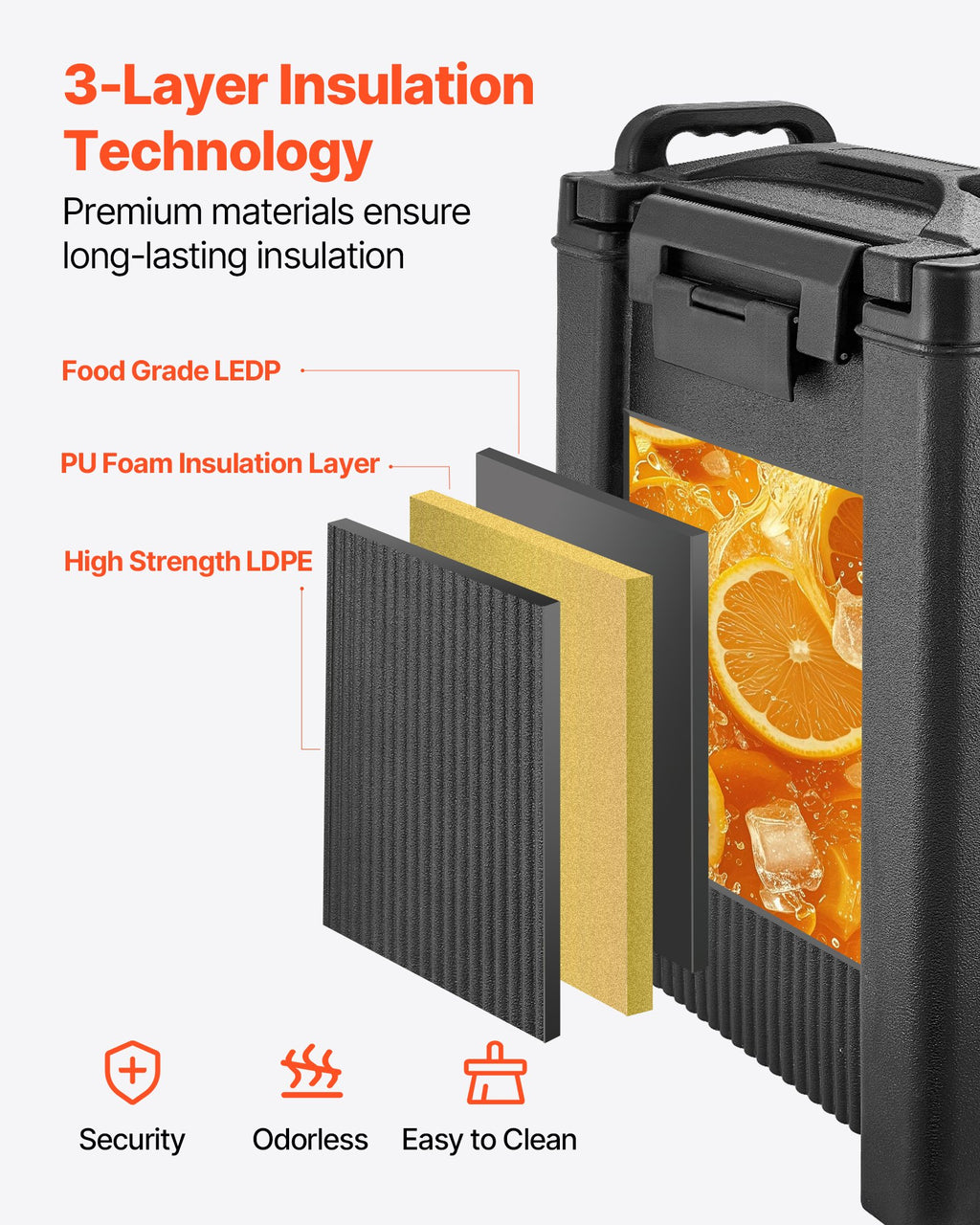 Termo indas gėrimams VEVOR 5GL, 19 l (2 vnt.)