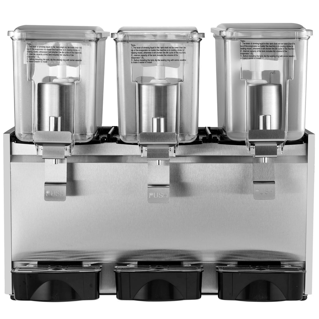 Šaltų gėrimų dozatorius VEVOR 3x12L, 36,3 l talpos