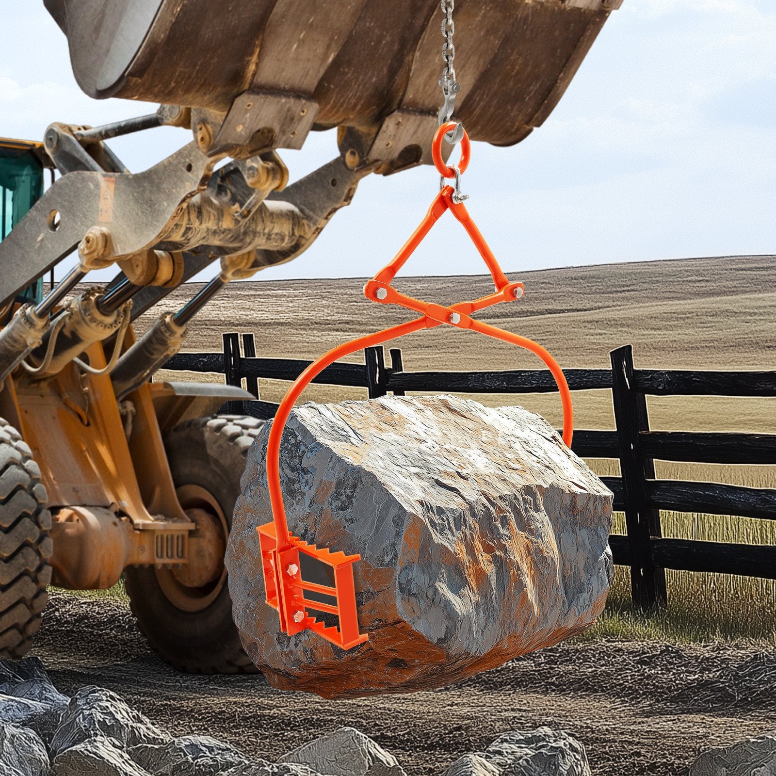 Akmenų kėlimo žnyplės VEVOR RT24, 500 kg keliamoji galia