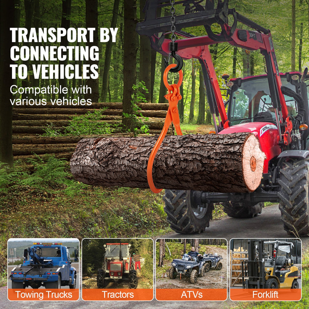 Rąstų tempimo žnyplės VEVOR LT18, 350 kg keliamoji galia