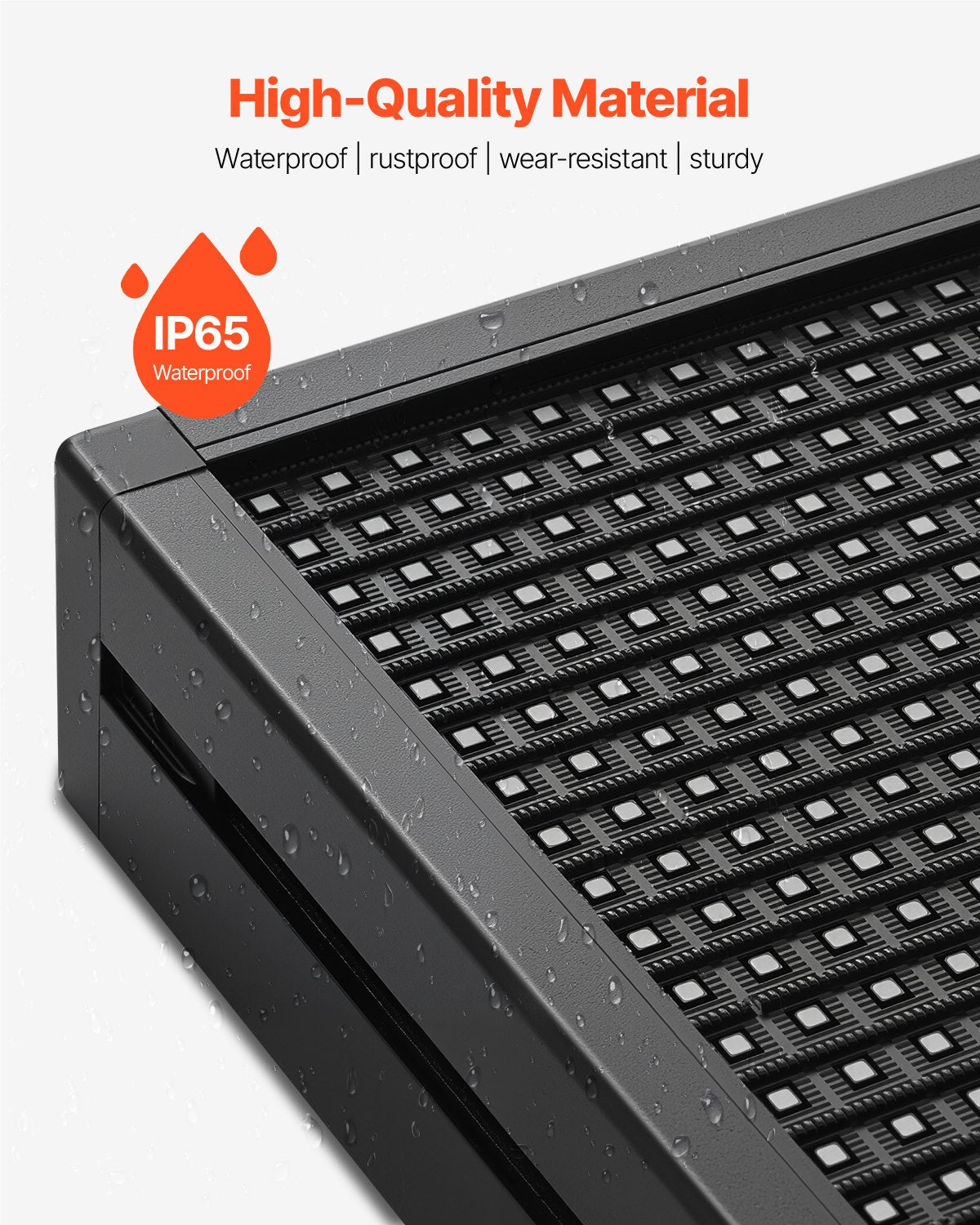 Programuojama LED reklaminė lenta VEVOR P10-16128RGB, 131x19 cm