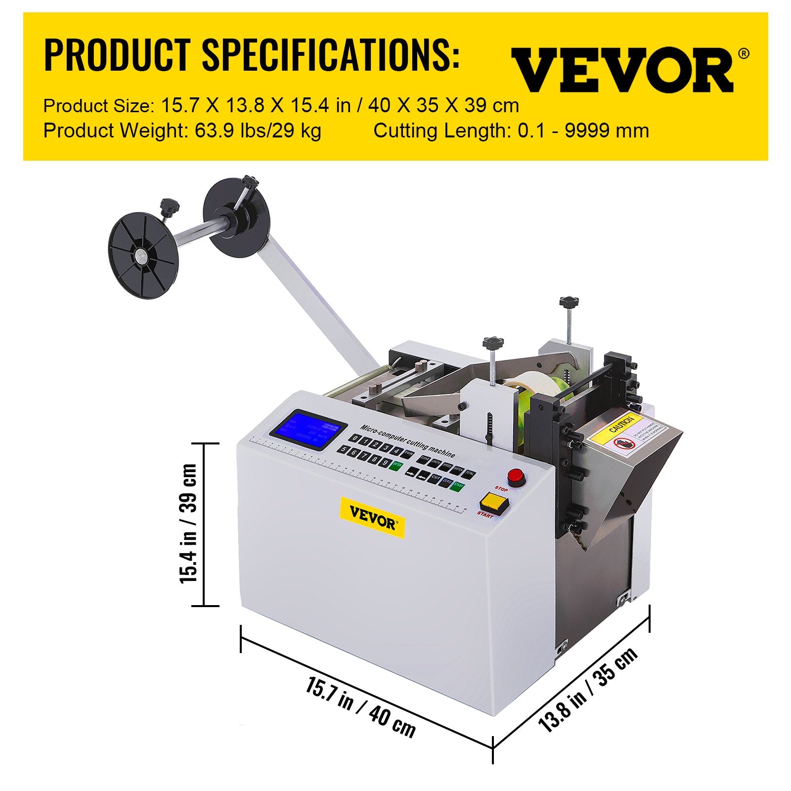 Automatinė vamzdelių pjovimo mašina VEVOR YS-100, 100 mm plotis