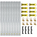 Krovinių tvirtinimo bėgių rinkinys VEVOR JC22-ETR-5FT32PCS, 34 dalių