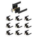 Vidaus durų rankenų komplektas VEVOR KJ2118-BK-BLK, 10 vnt.