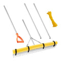 Aplinkos tvarkymo grėblys VEVOR LVPA36-133, 914 mm pločio galva