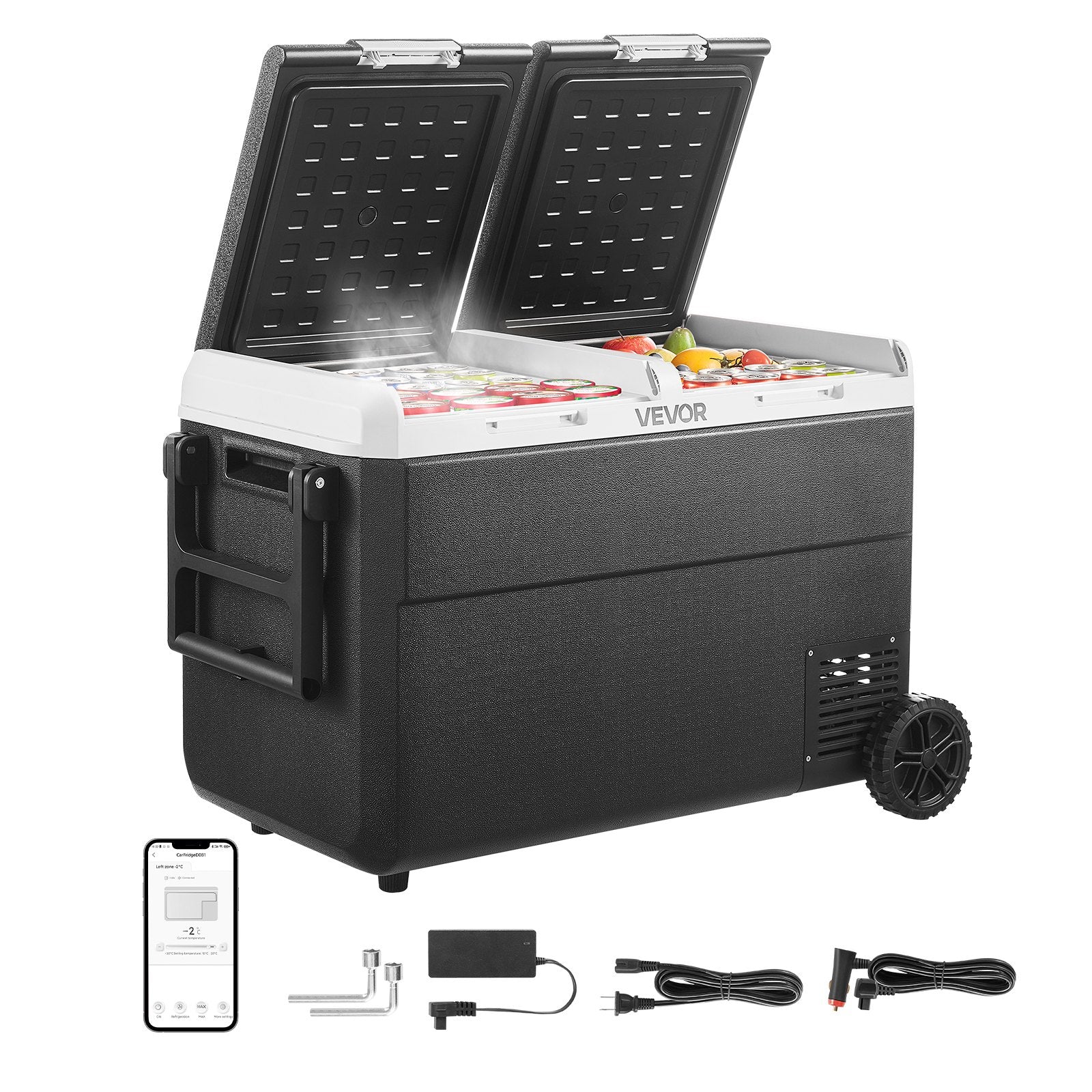 Nešiojamas automobilinis šaldytuvas VEVOR MCD95D1, 95 l