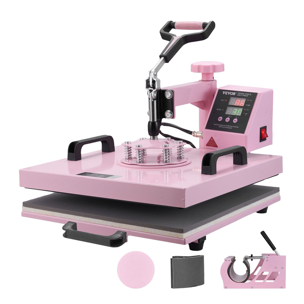 Termopresas VEVOR SJY-H15151M, 5-in-1, 38x38 cm
