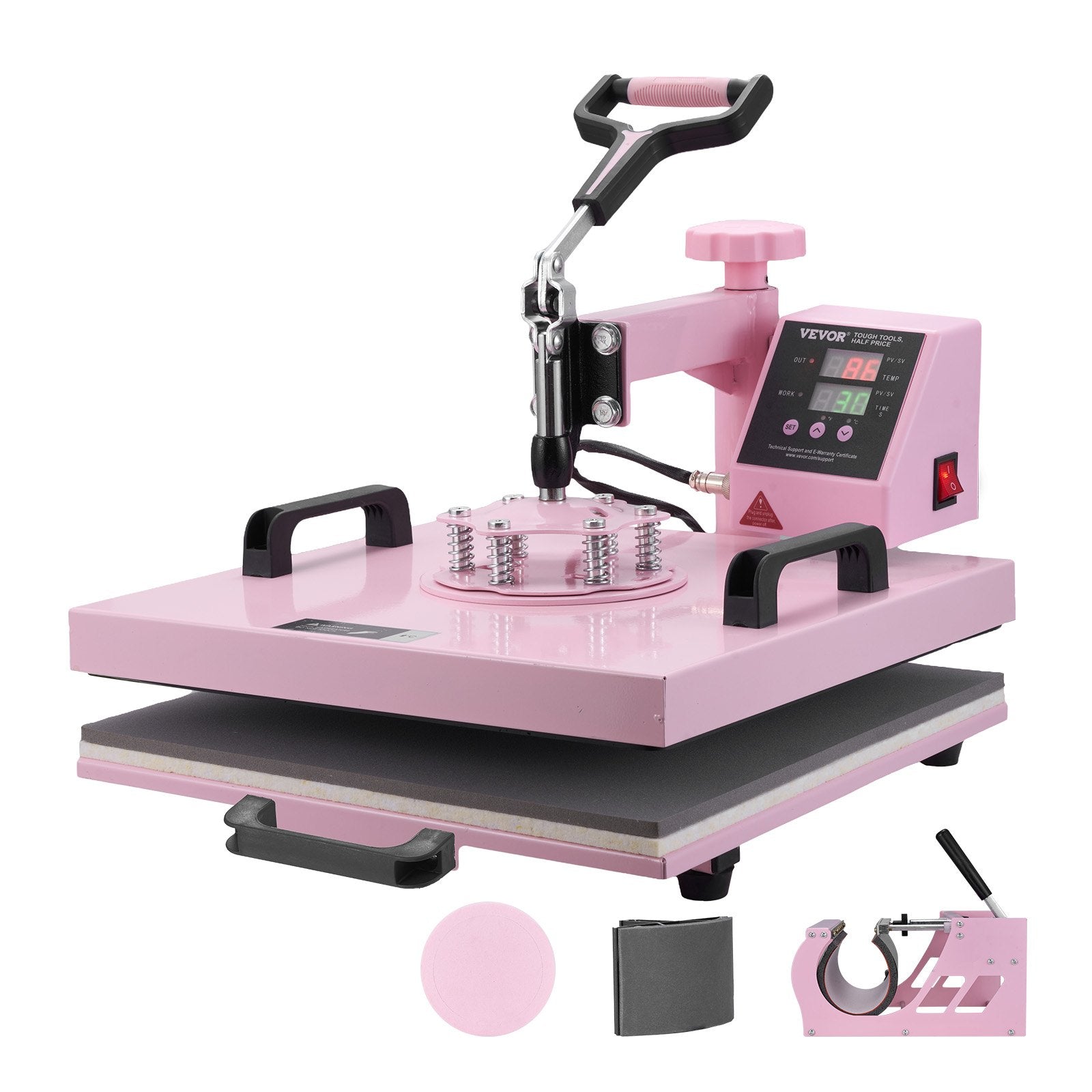 Termopresas VEVOR SJY-H15151M, 5-in-1, 38x38 cm