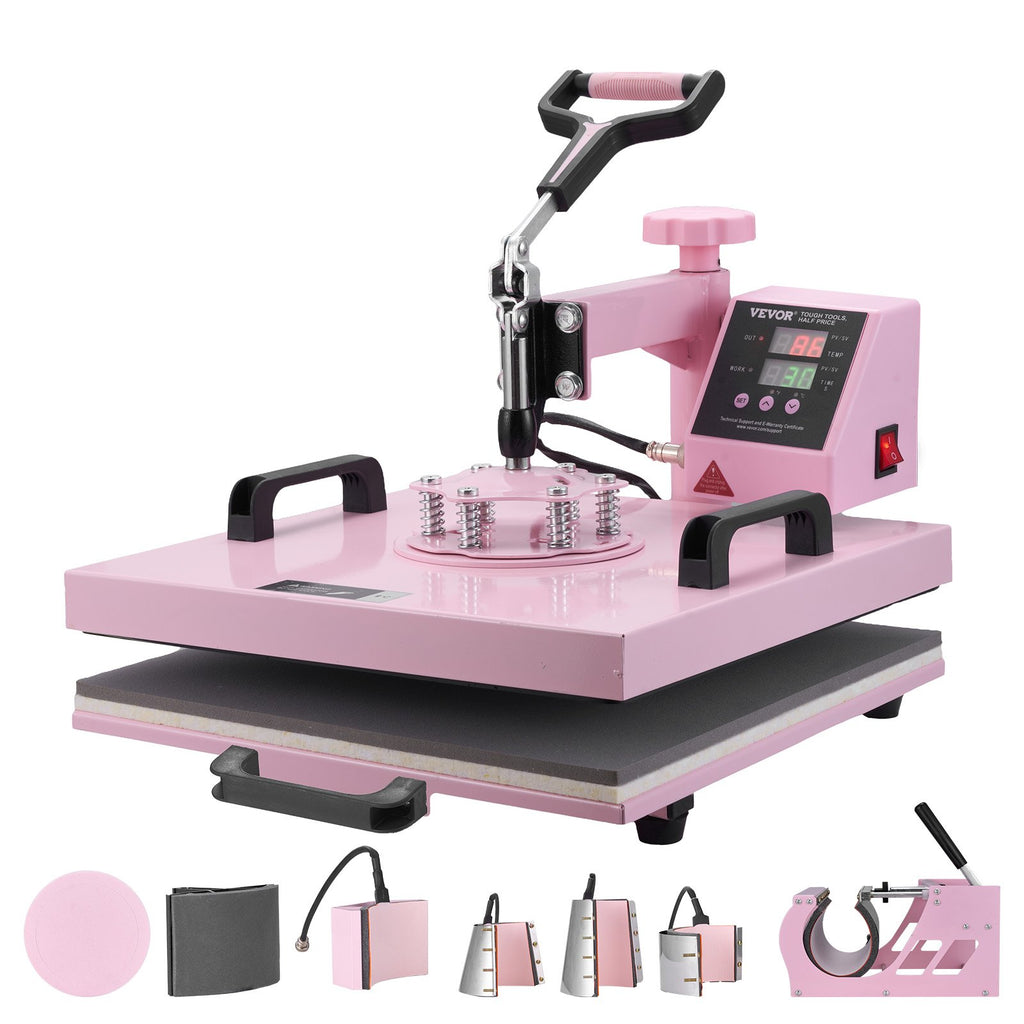 Terminio spaudimo presas VEVOR SJY-H15151M, 8 viename, 38x38 cm
