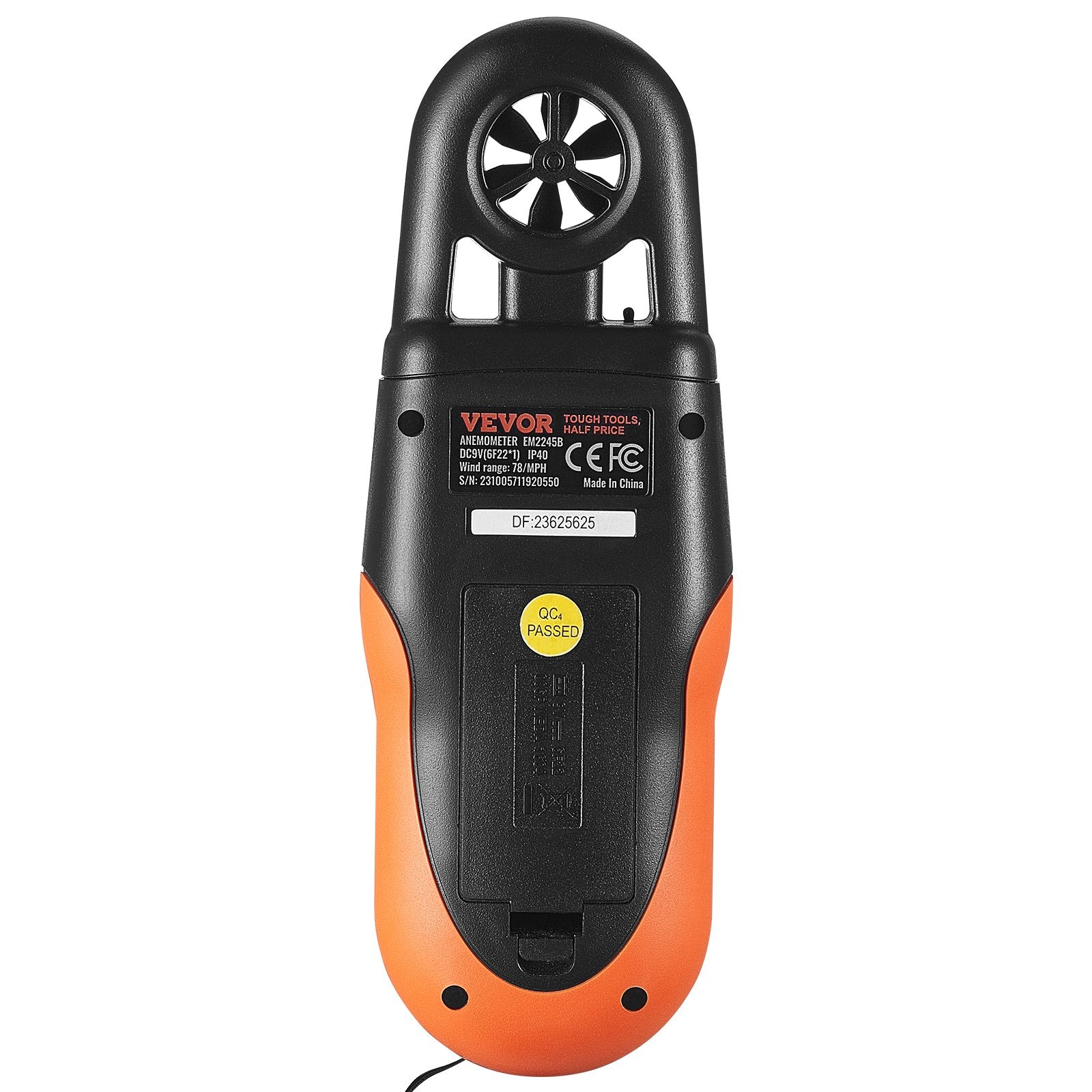 Skaitmeninis anemometras VEVOR EM2245B, su „Bluetooth“ ryšiu