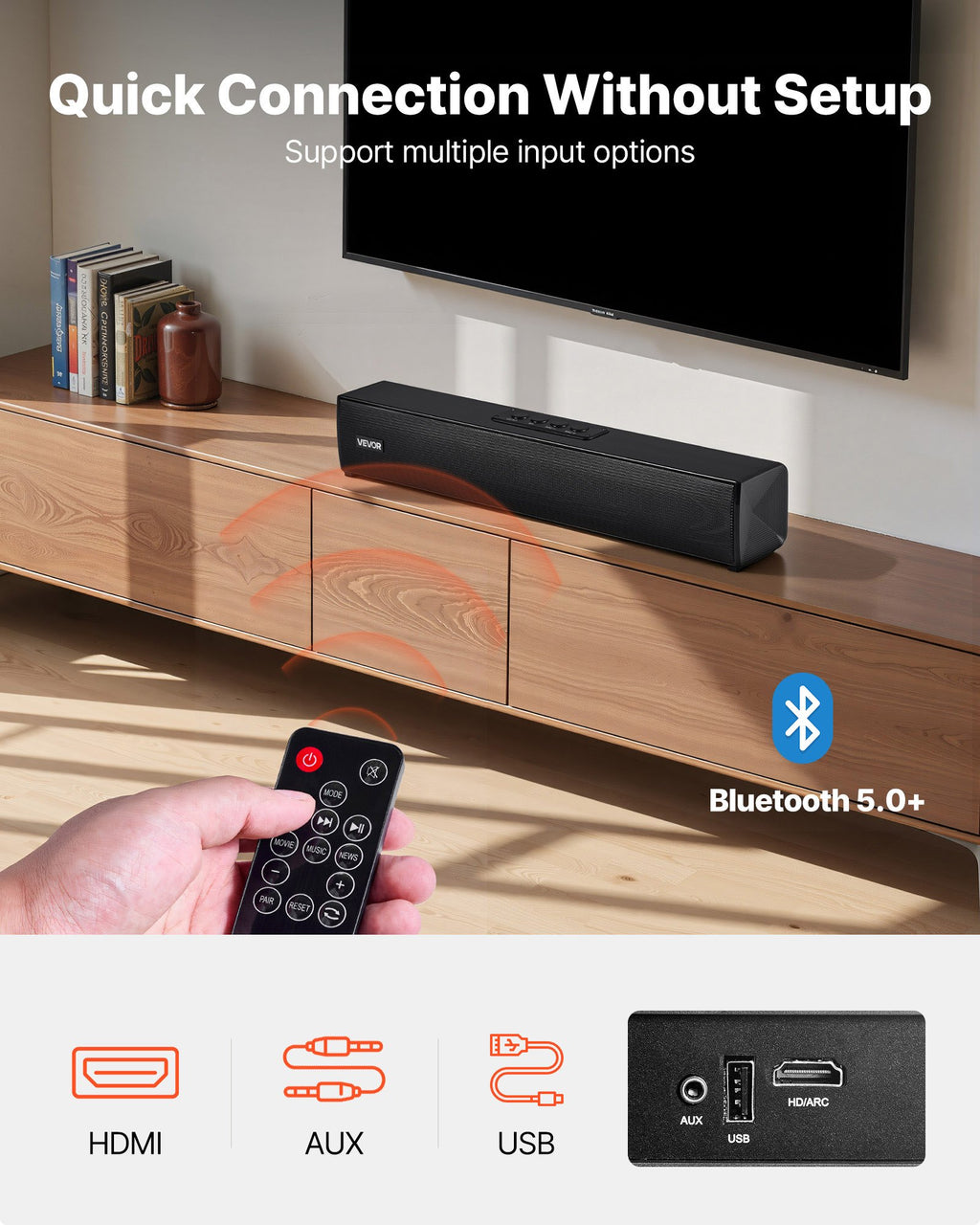Garso kolonėlė (Soundbar) VEVOR LK-S819-4, 80W