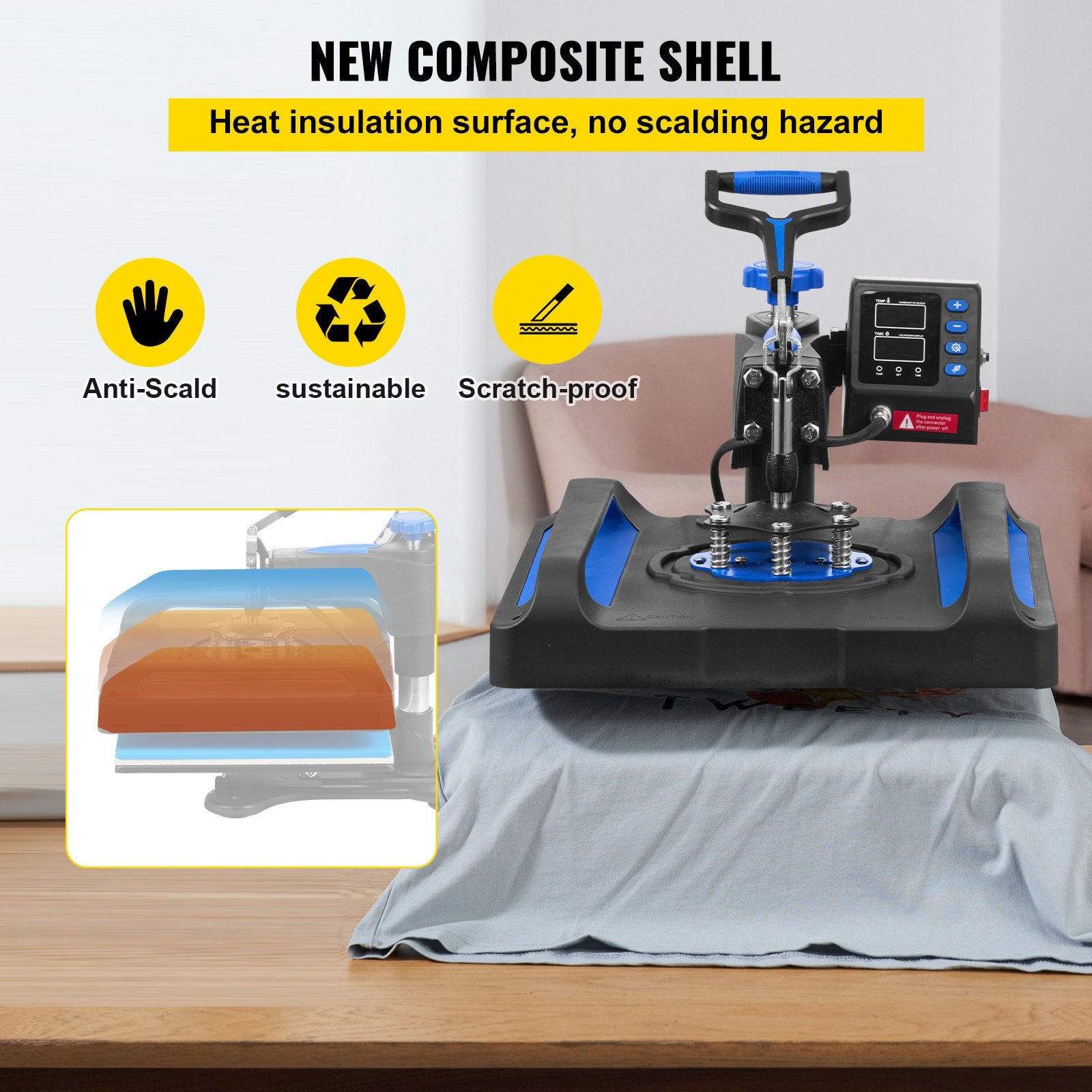 Termopresas VEVOR P8038, 38 x 38 cm