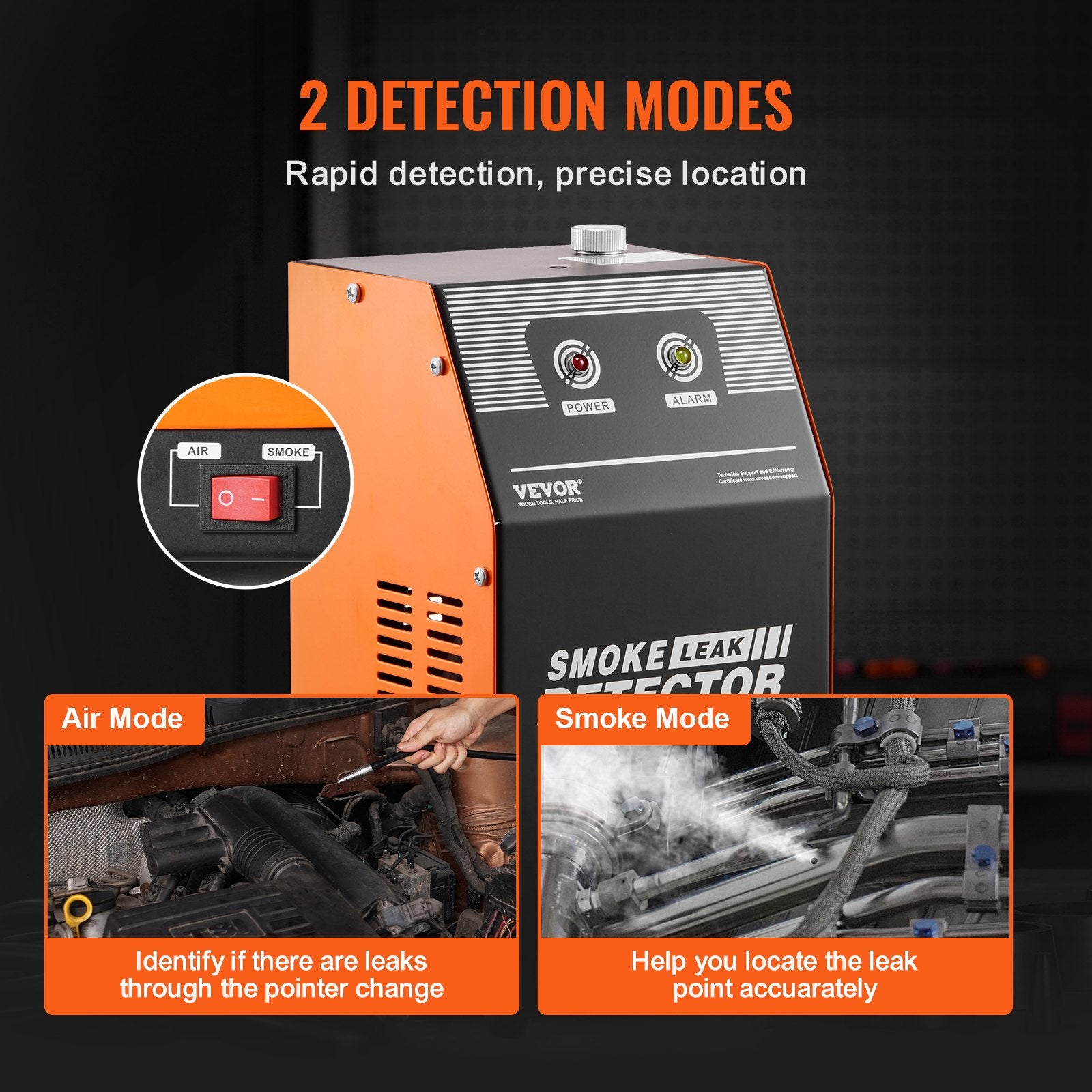 Automobilinis dūmų generatorius sandarumo testavimui VEVOR SD303, 19–23 PSI