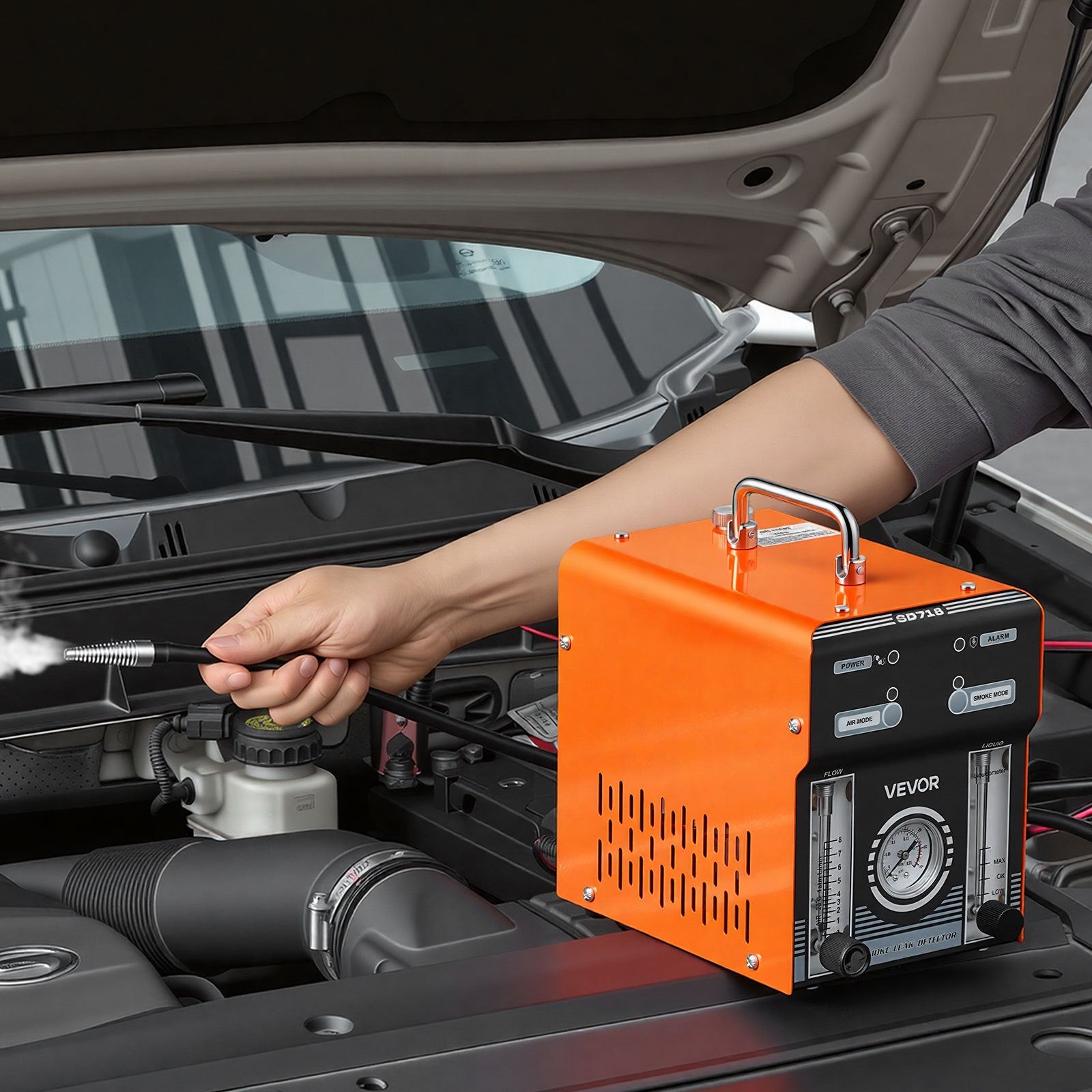 Automobilinis dūmų generatorius nuotėkio paieškai VEVOR SD718, 12V