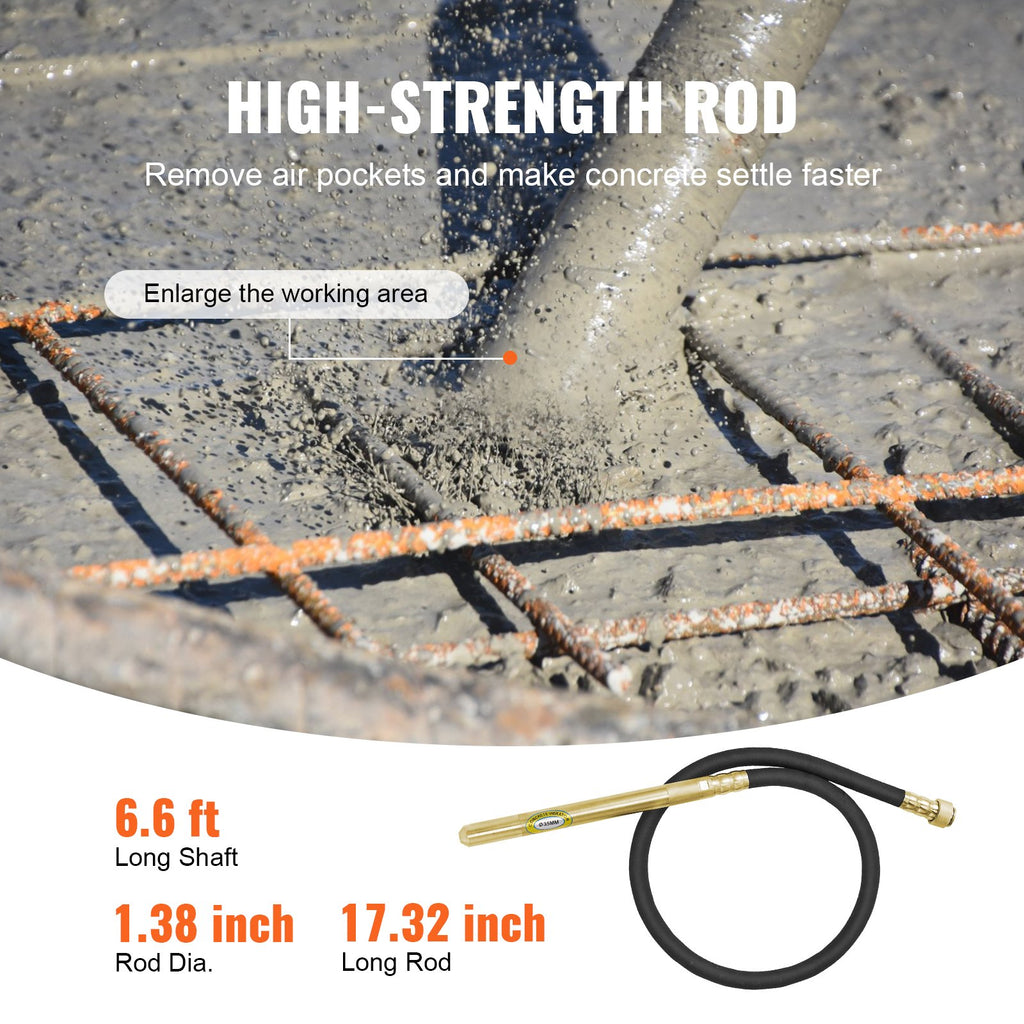 Rankinis betono vibratorius VEVOR ZPN-35, 960 W