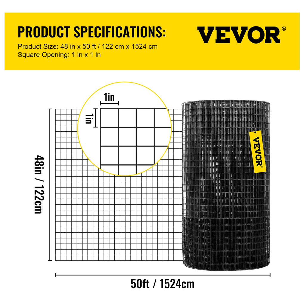 Tinklas tvorai VEVOR VV-HC-4850, 1,22 x 15,24 m