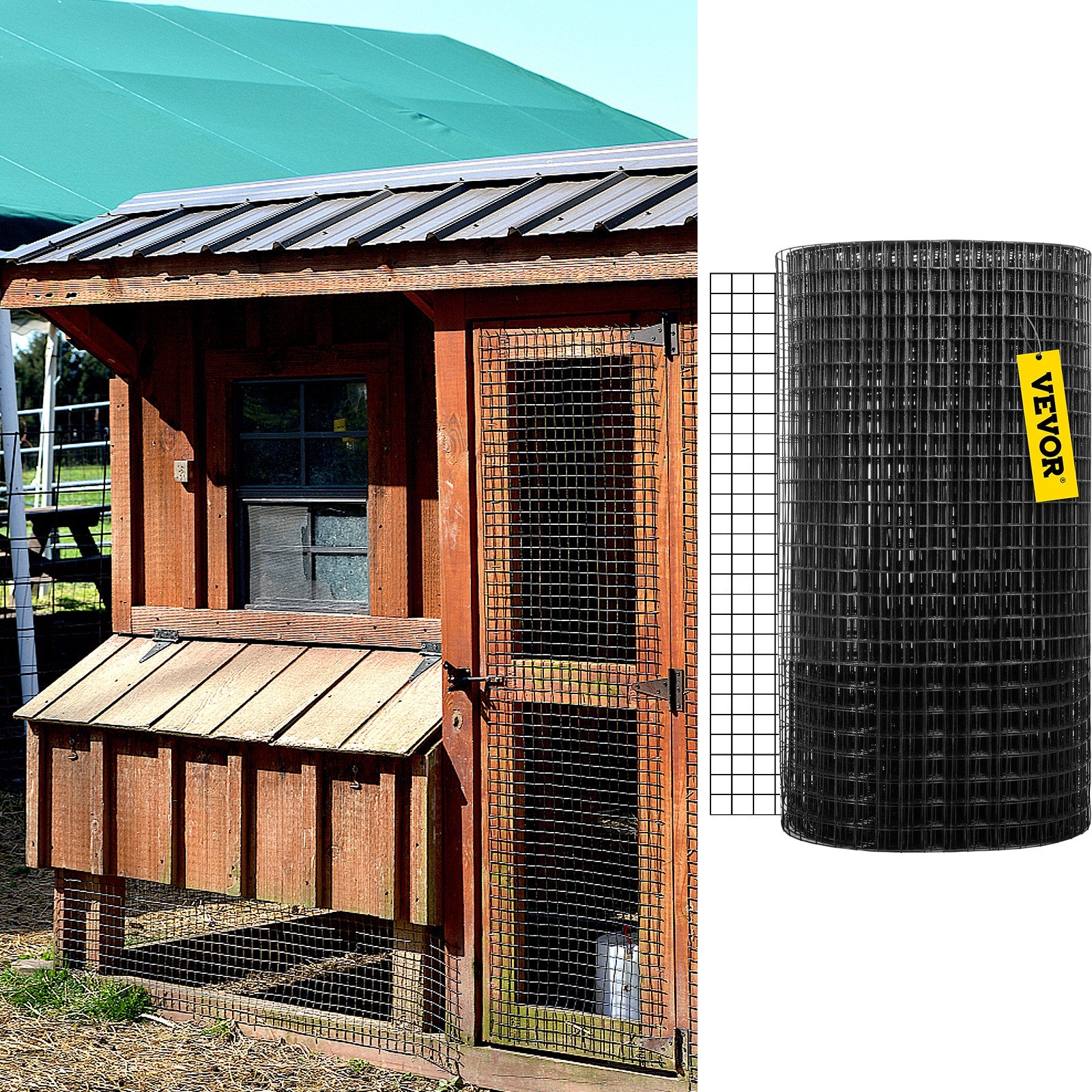 Tinklas tvorai VEVOR VV-HC-4850, 1,22 x 15,24 m