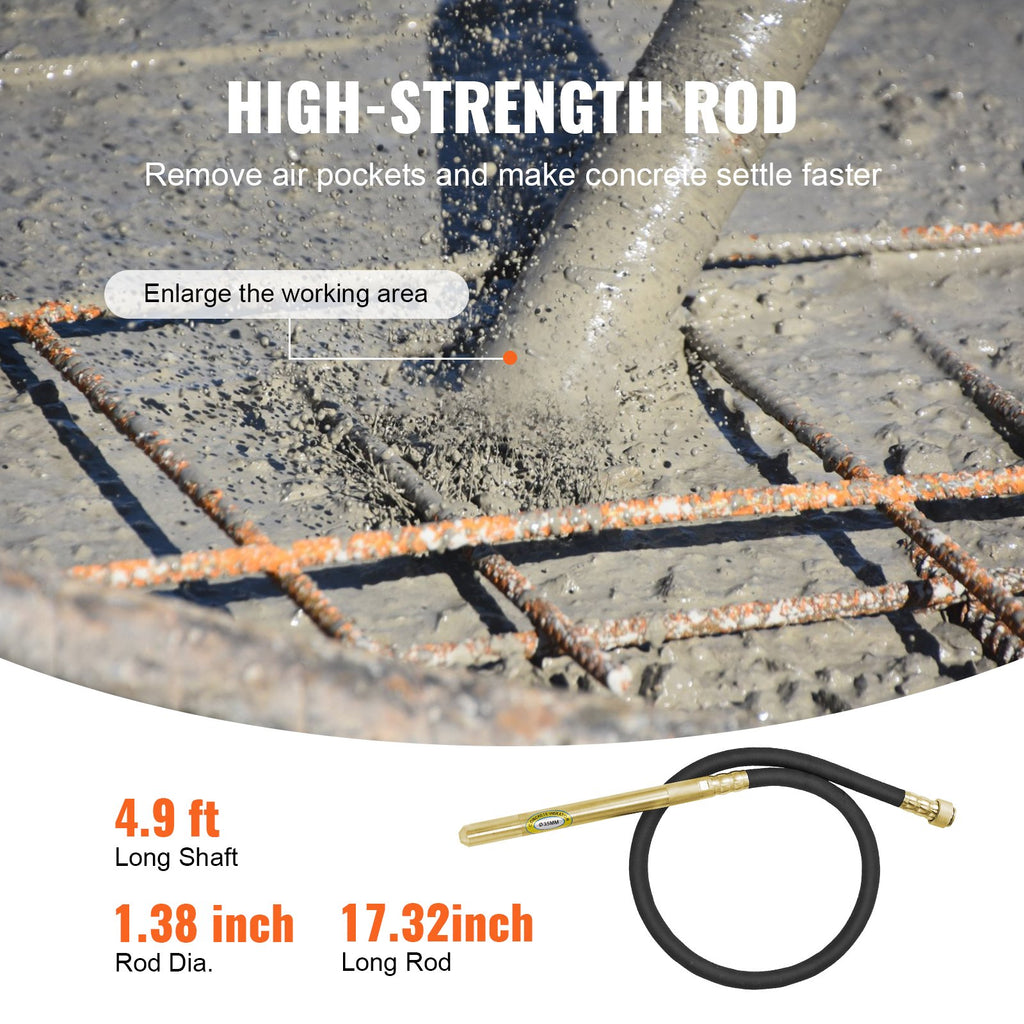 Rankinis betono vibratorius VEVOR ZPN-35, 800 W
