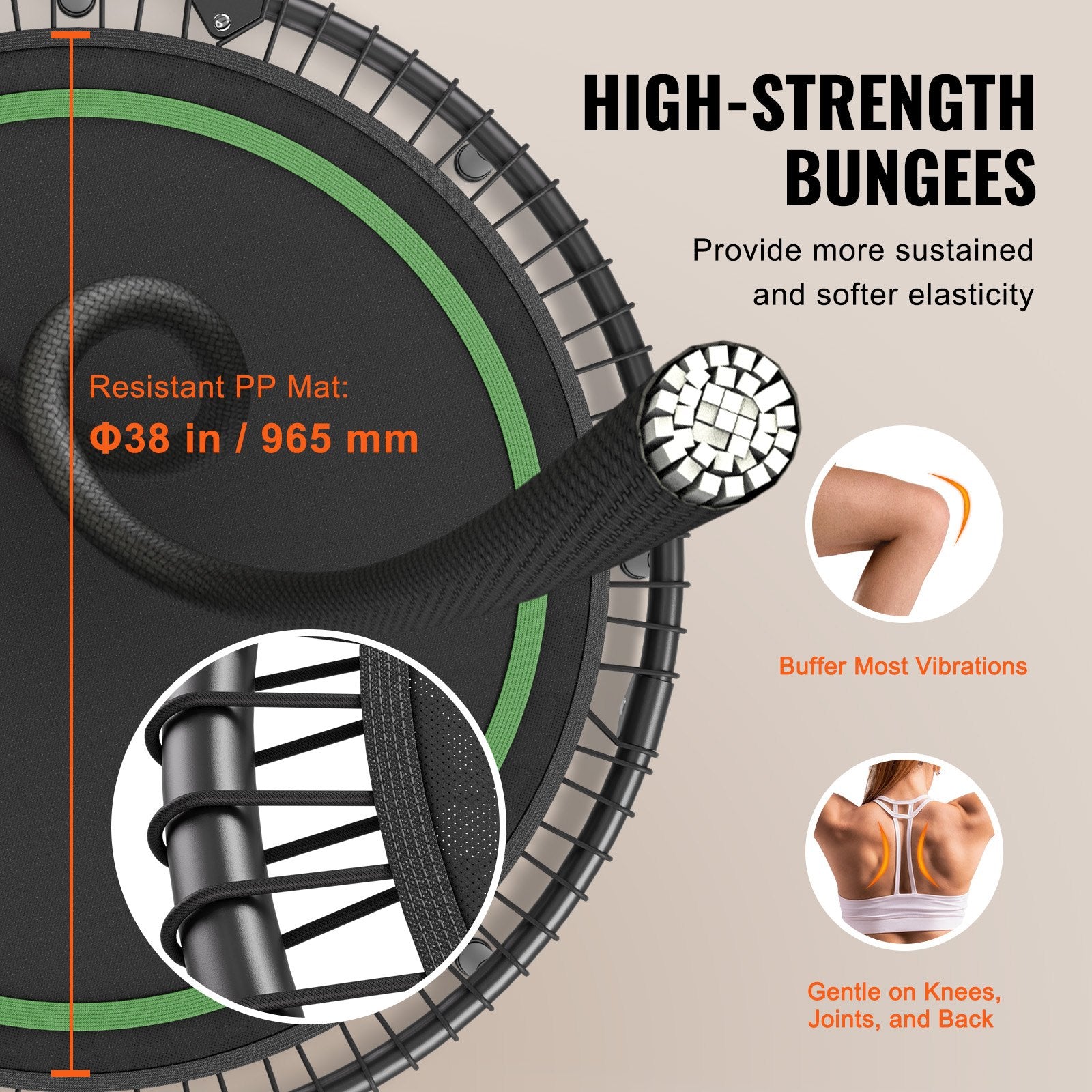 Sulankstomas batutas sportui VEVOR TX-B6232C-48in+C, 205 kg apkrova