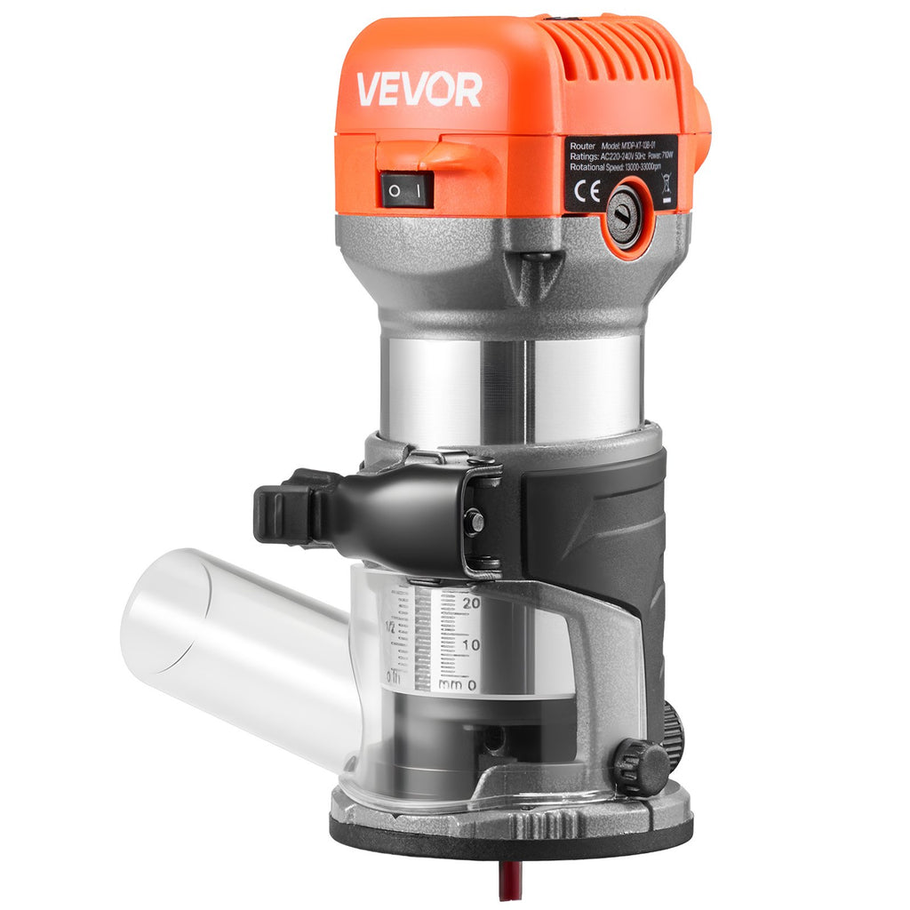 Rankinis medžio frezeris VEVOR M1DP-XT-10B-01, 710W