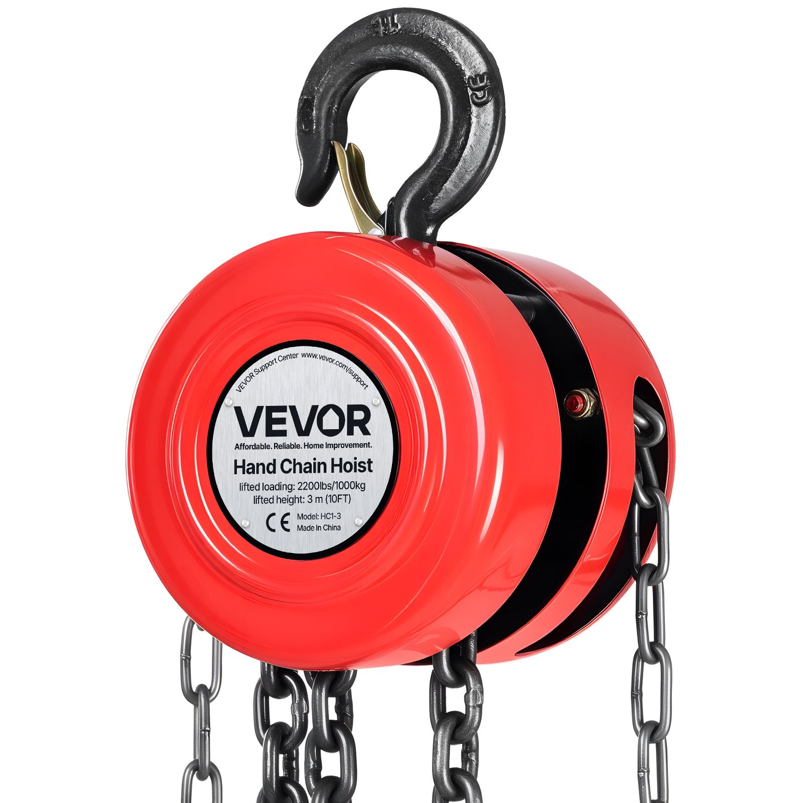 Rankinis grandininis keltuvas VEVOR HC1-3, 1 tona