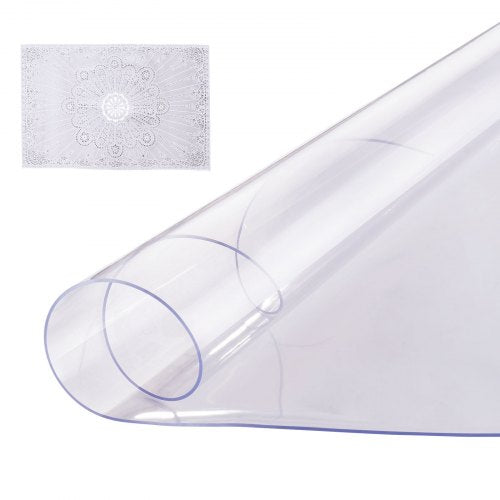 Plastikinė stalo apsauga VEVOR F085-2T-φ107, 107 cm skersmens, 2 mm storio