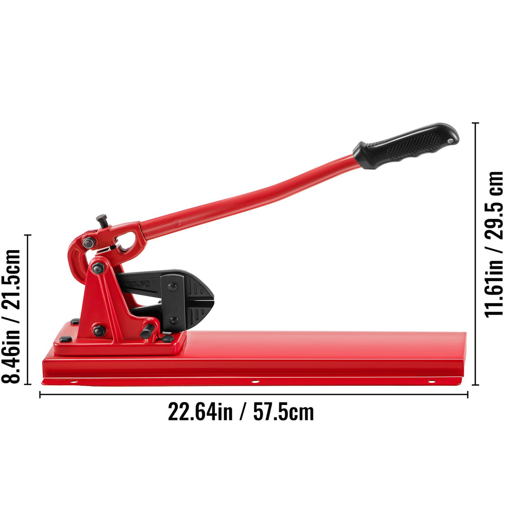 Stalinis trosų užspaudimo įrankis VEVOR 24", 1/16"-3/16" įvorėms