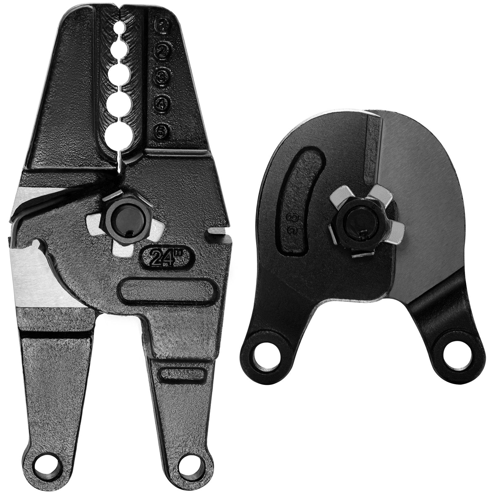 Stalinis trosų užspaudimo įrankis VEVOR 24", 1/16"-3/16" įvorėms