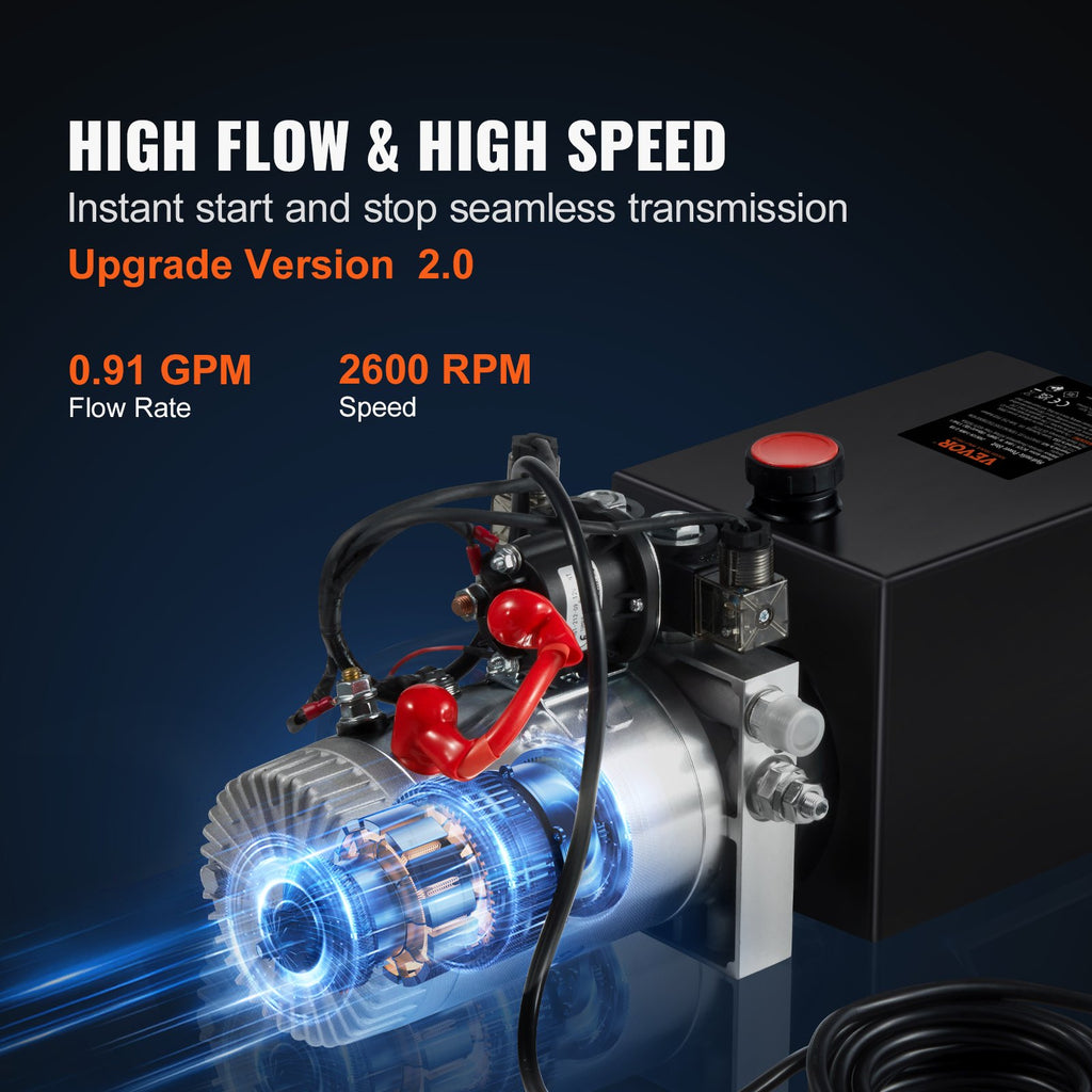 Hidraulinis siurblys VEVOR TDDC12V-1.6KW-S-6L, 12V 1.6kW